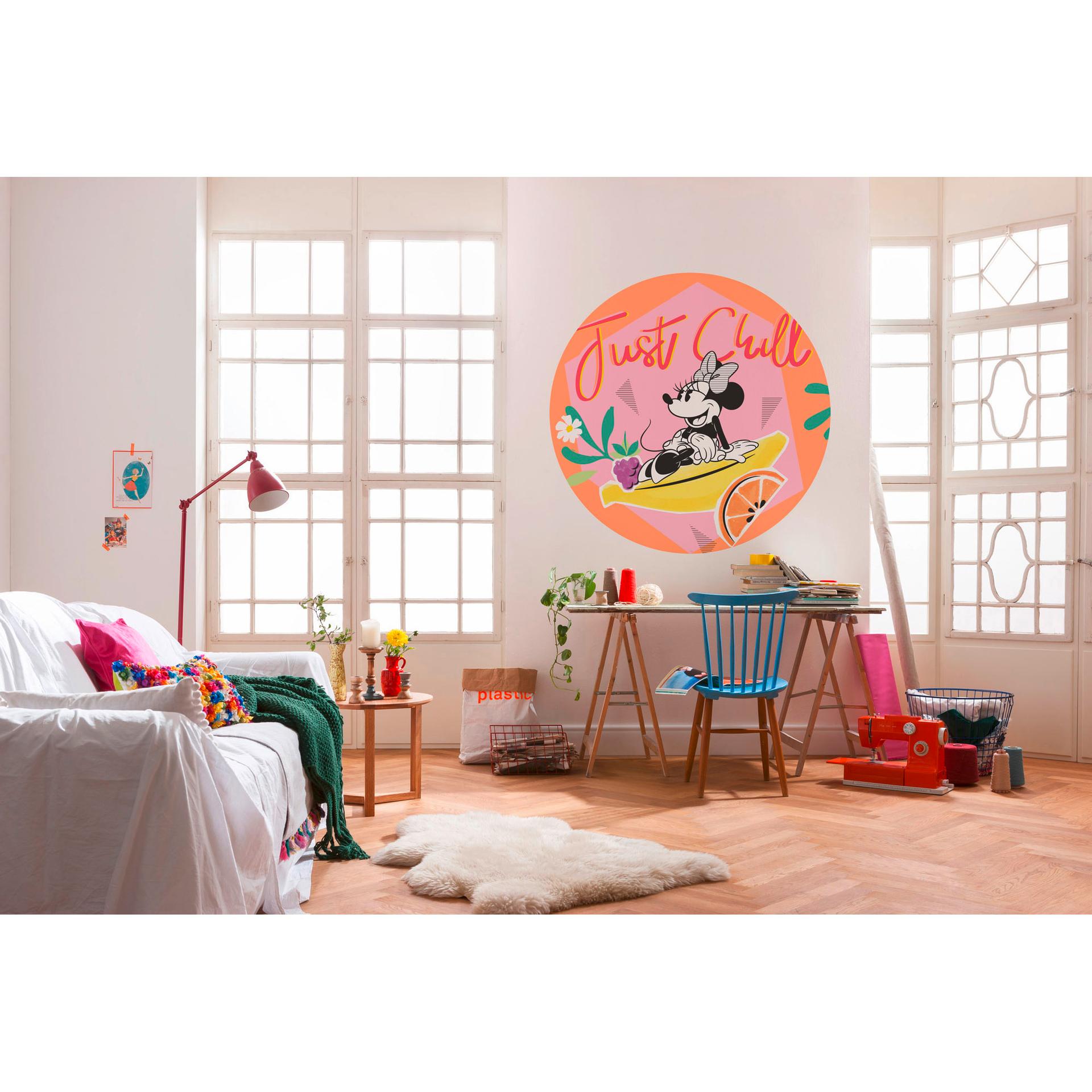 zelfklevend behang - Minnie Chill - 125 x 125 cm