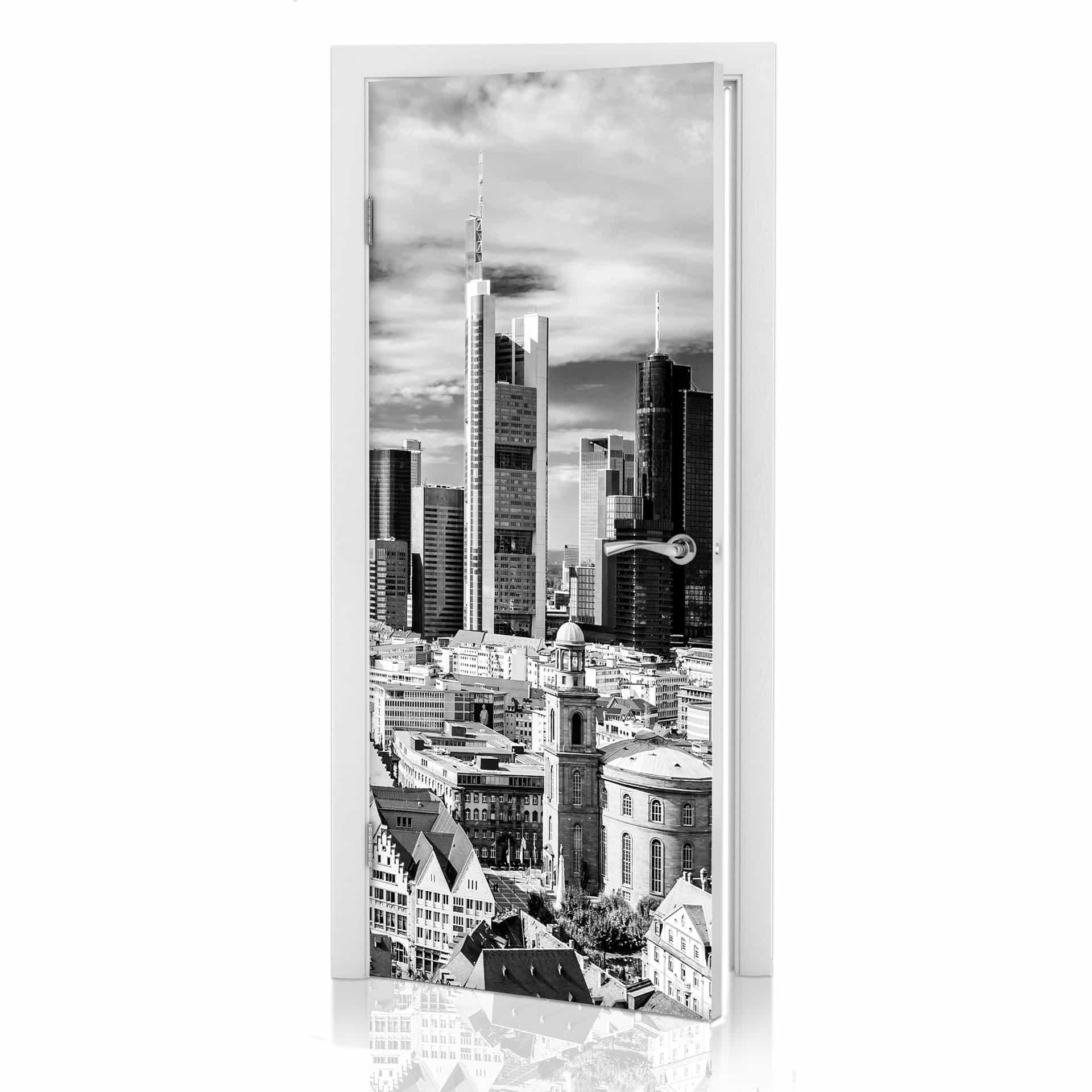 Türdesign Frankfurter Skyline 91x200 cm