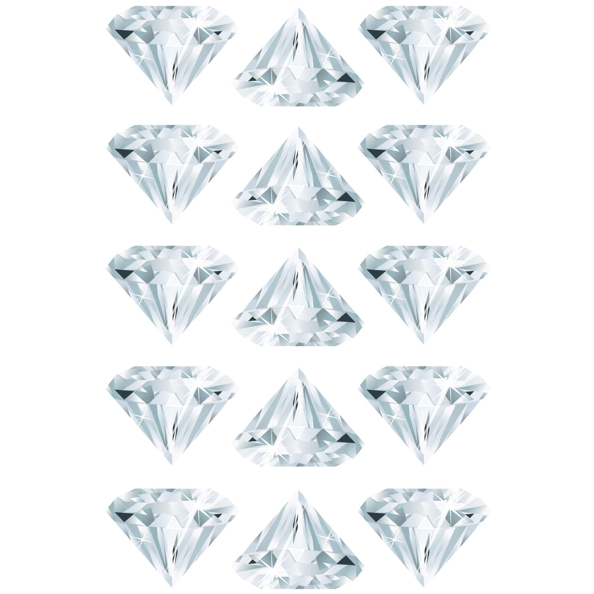 Wandtattoo Diamanten Set