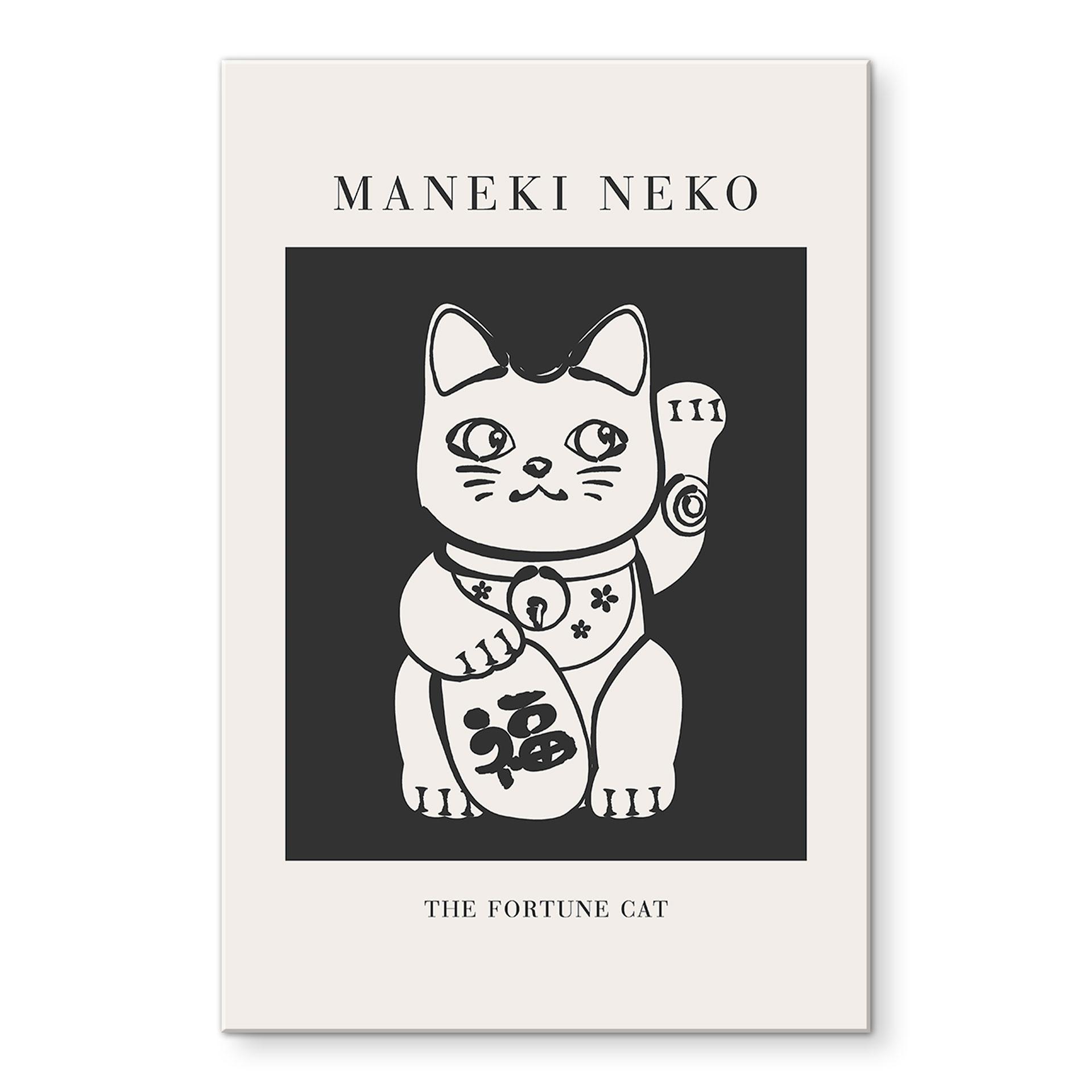 Akrylbillede Maneki Neko - Den heldige kat - KsanaKalpa