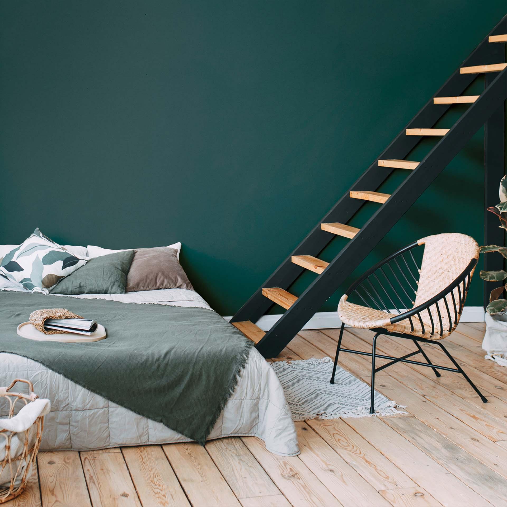 behang petrol blauw vliesbehang modern enkelkleurig voor woonkamer, slaapkamer