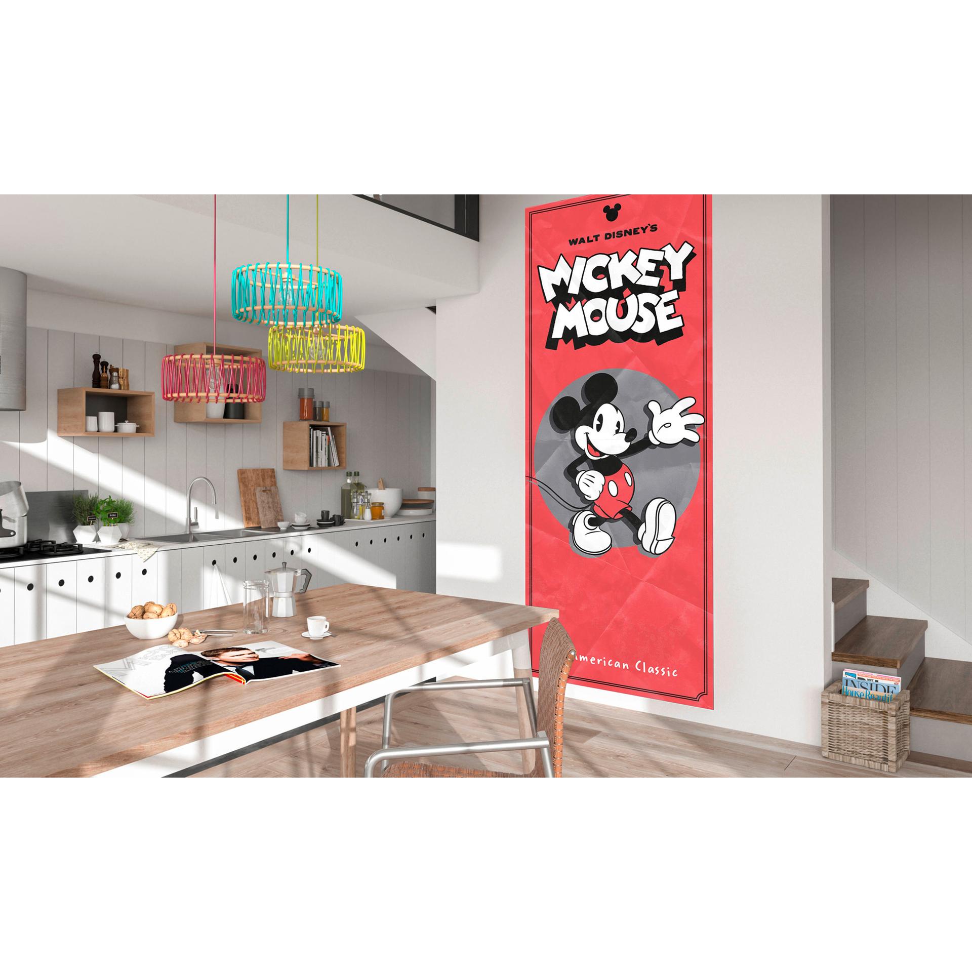 Vlies behang - Mickey American Classic - 100 x 250 cm