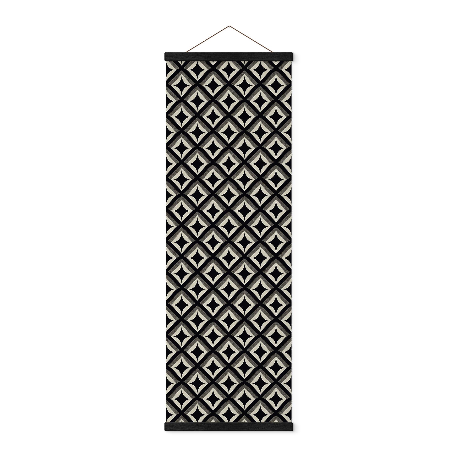 Tekstil plakat Sort-beige ornamenter - Treechild - Panorama