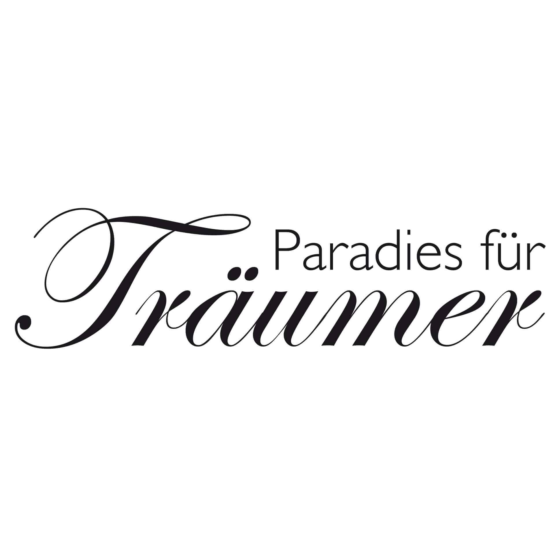 Wandtattoo Paradies für Träumer 2 (2-farbig)