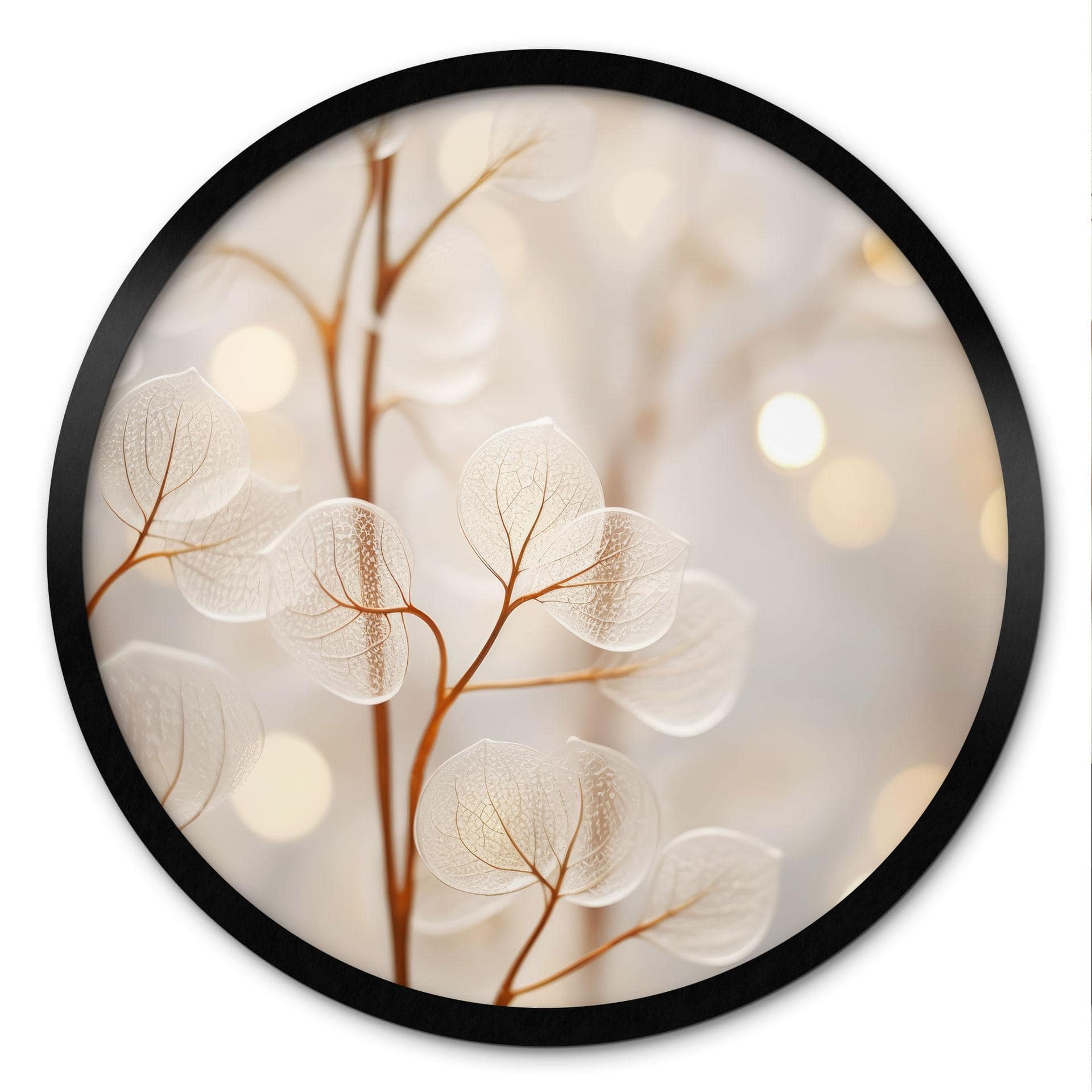 Plakat Filigranblade Beige - Treechild - Rund