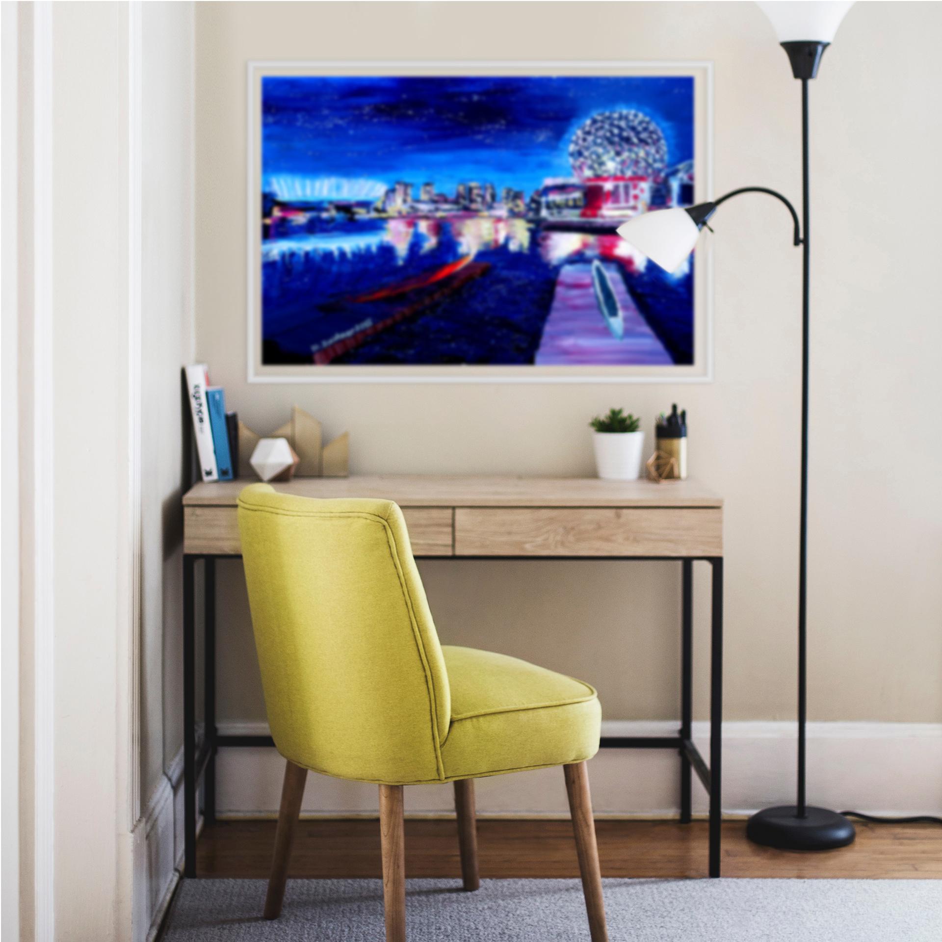 Wallprint Bleichner - Vancouver bei Nacht