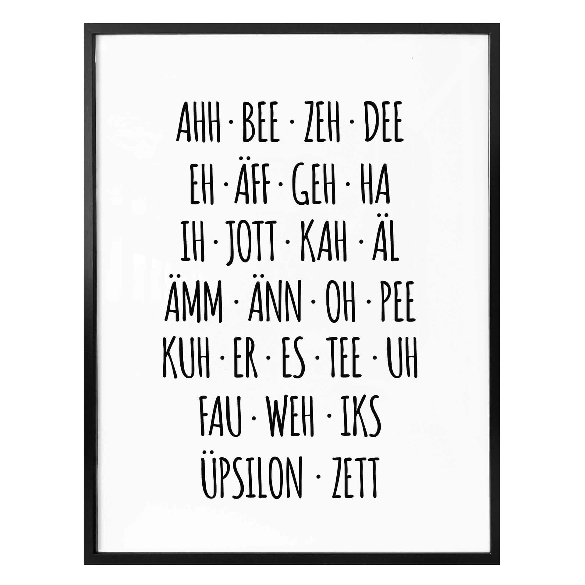 Poster - L’alphabet autrement