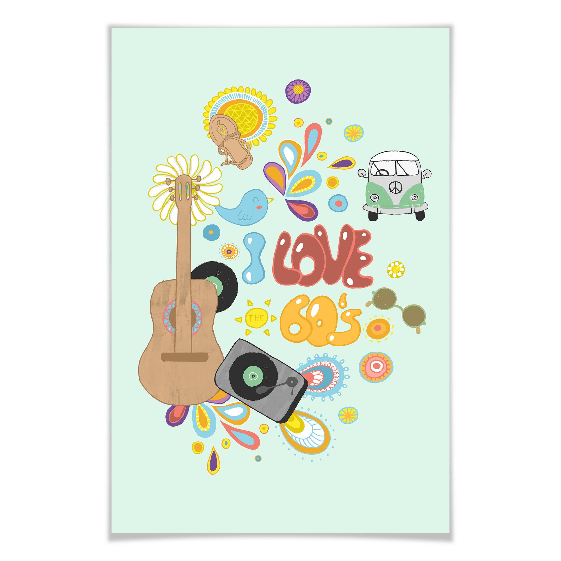 Poster - Loske - I love the 60s
