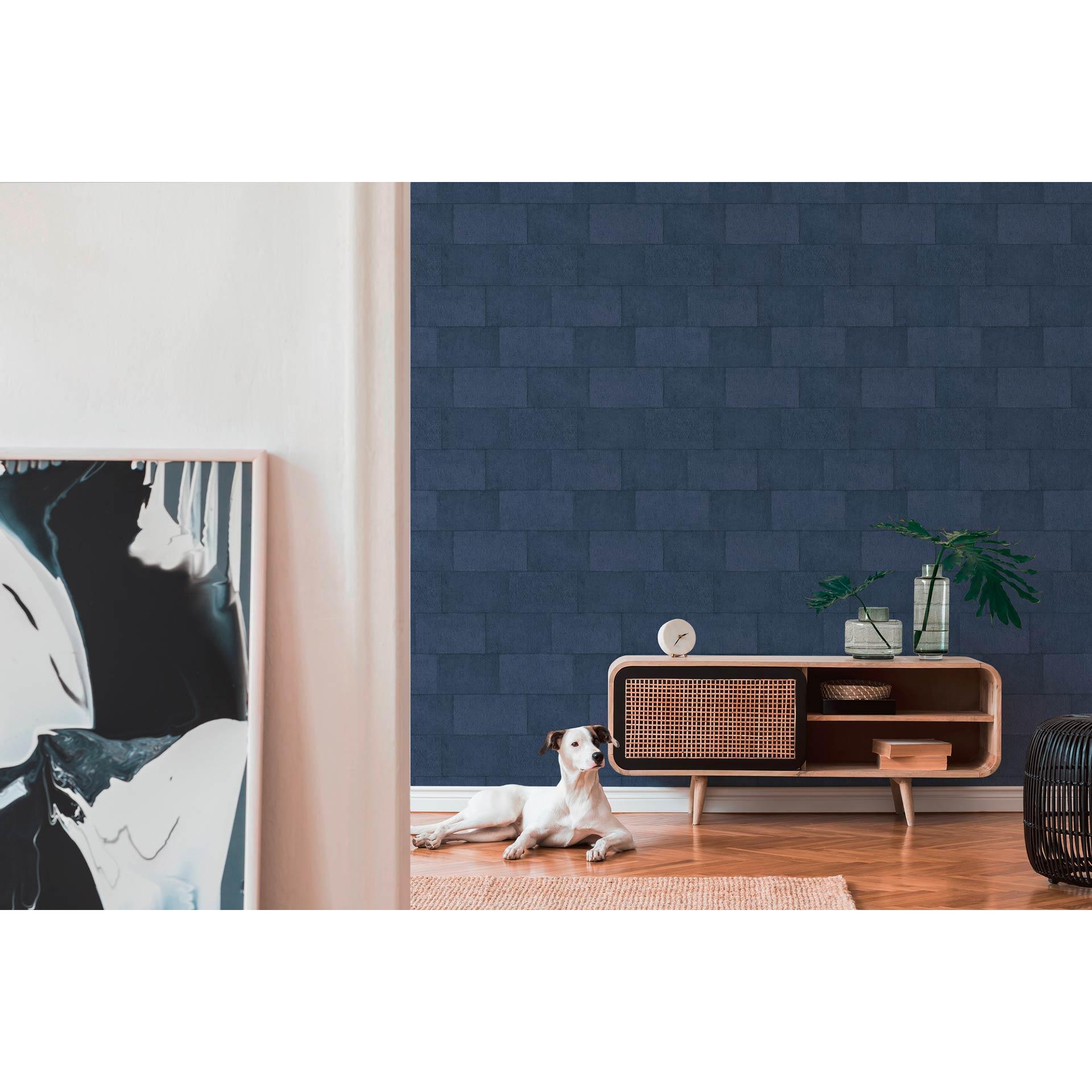 Livingwalls Titanium 3 - Stenen look Vliesbehang