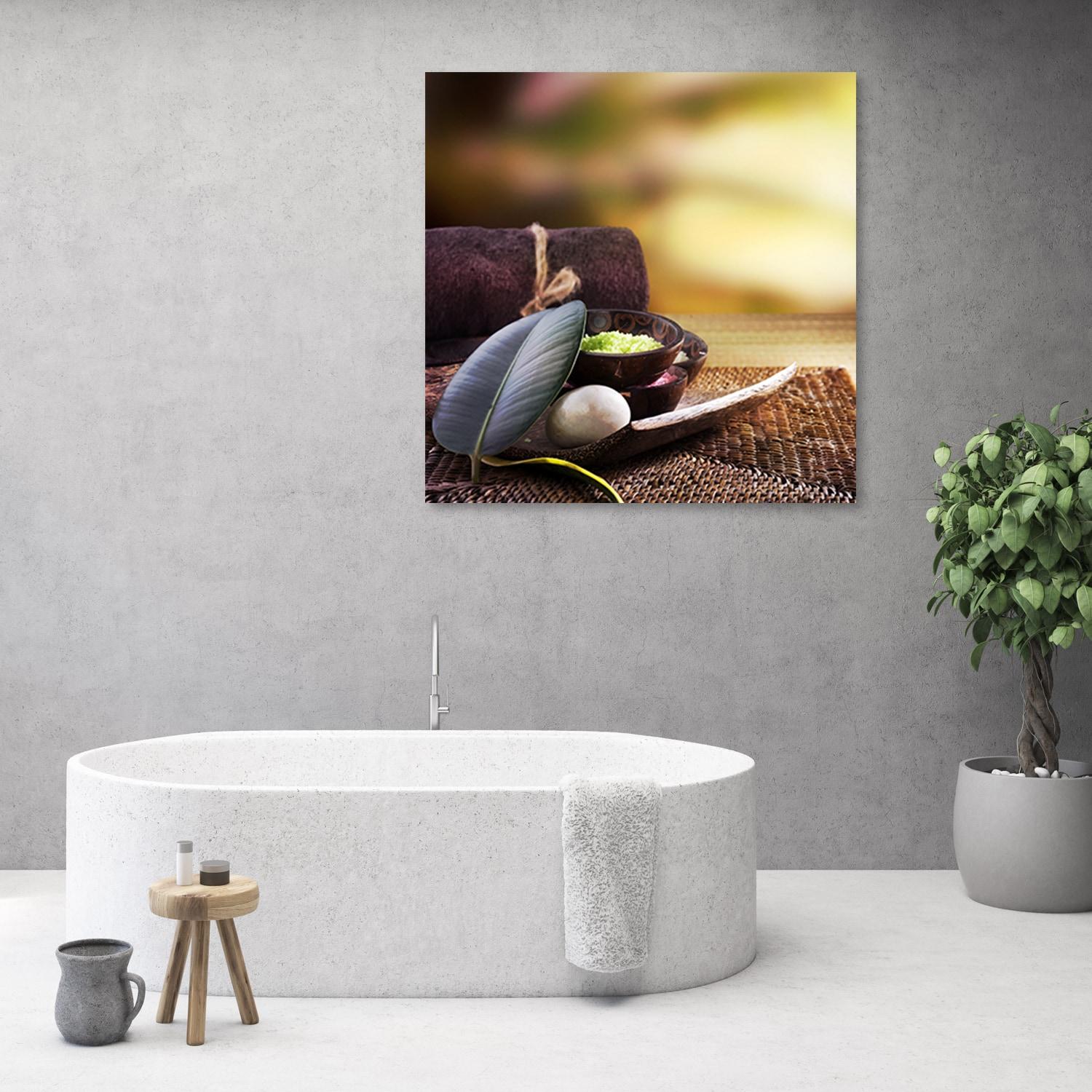 Canvasbillede, Zen Spa planter