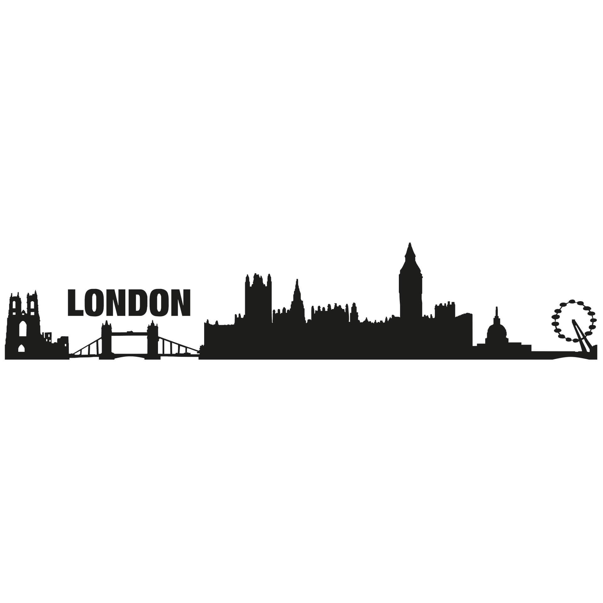 Wallsticker - Udsigt over London