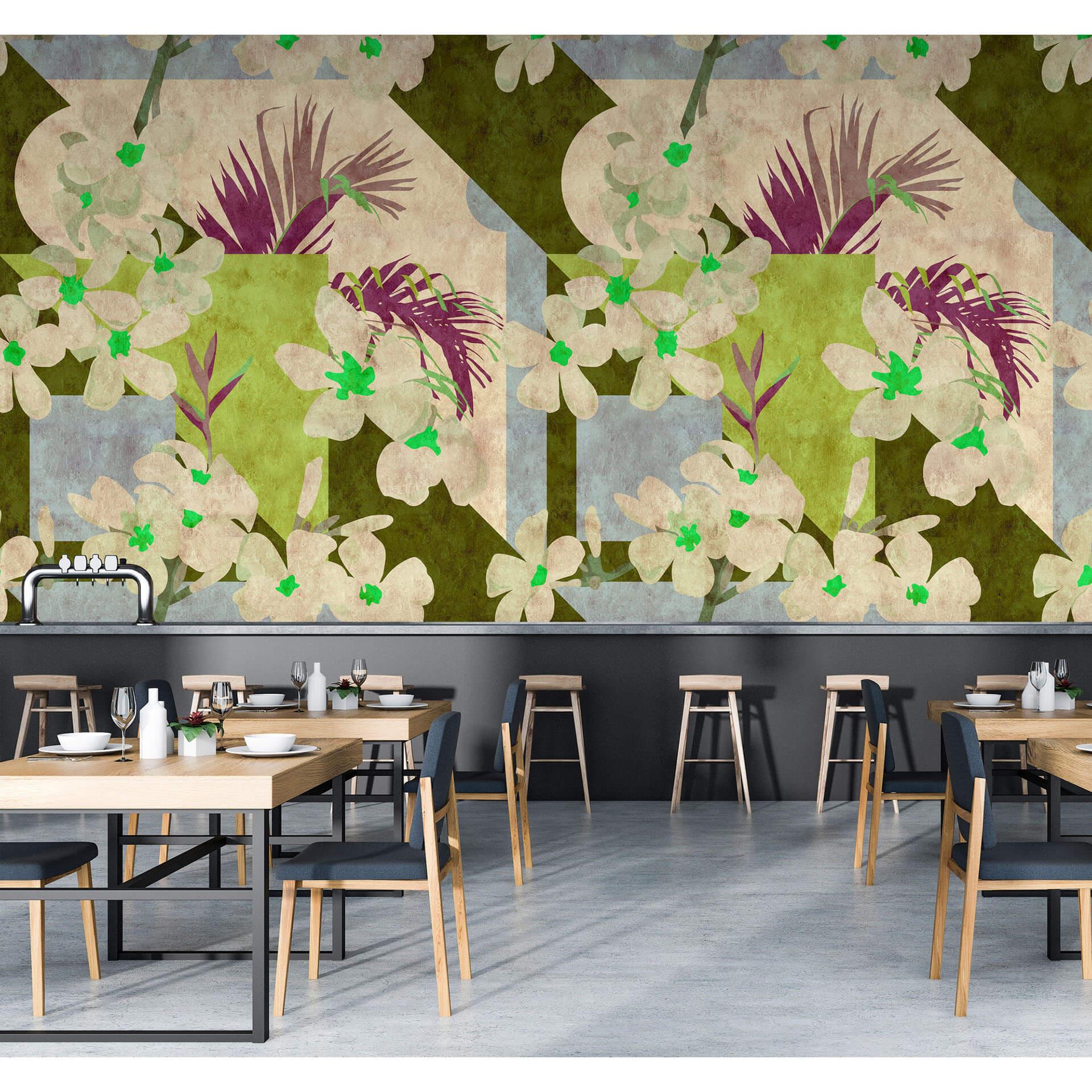 Livingwalls Fototapet Walls by Patel 2 vintage bloom 1