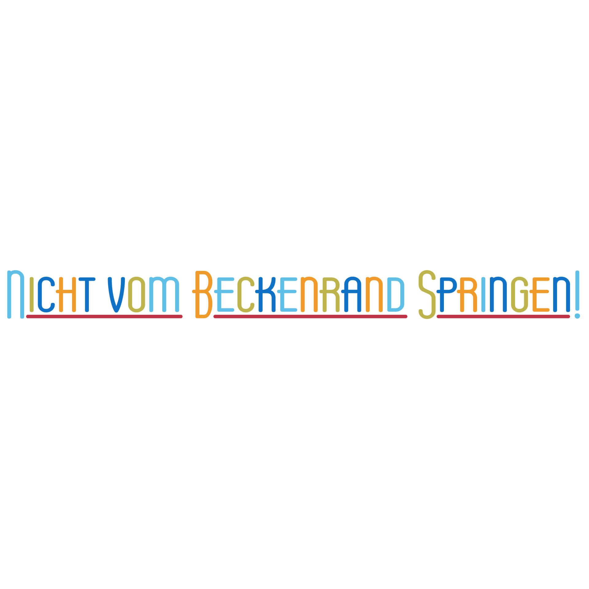 Wandtattoo Nicht vom Beckenrand springen