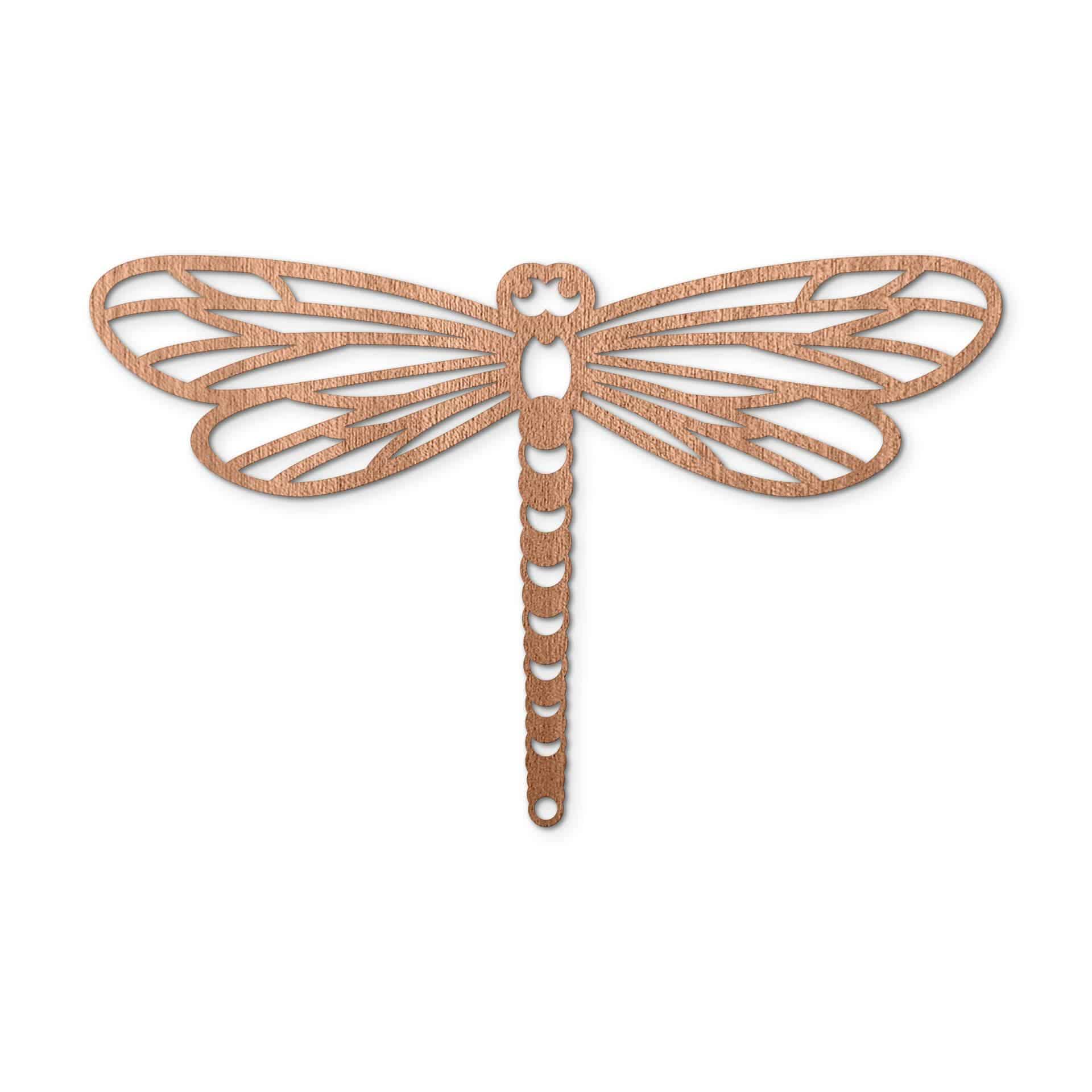 Decoro in legno origami - Libellula