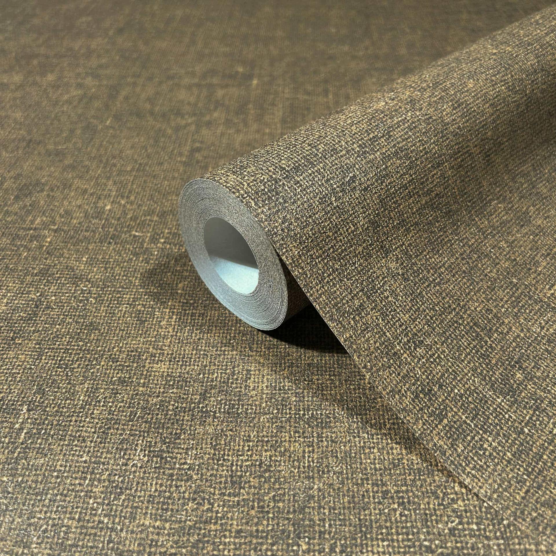 Non-woven tapet i moderne struktureret ensfarvet brun ensfarvet
