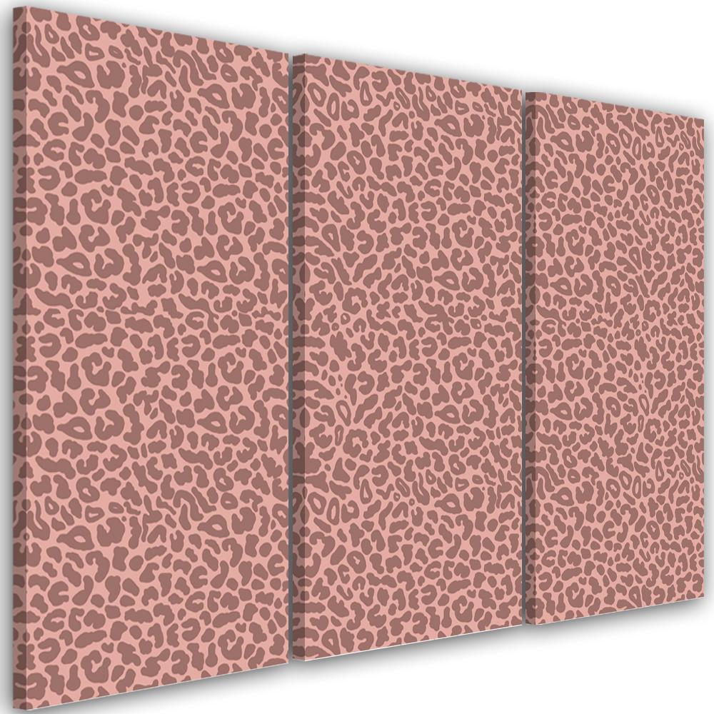 3 stykke lærredsprint, Leopard Leopard Pels Patches Mønster