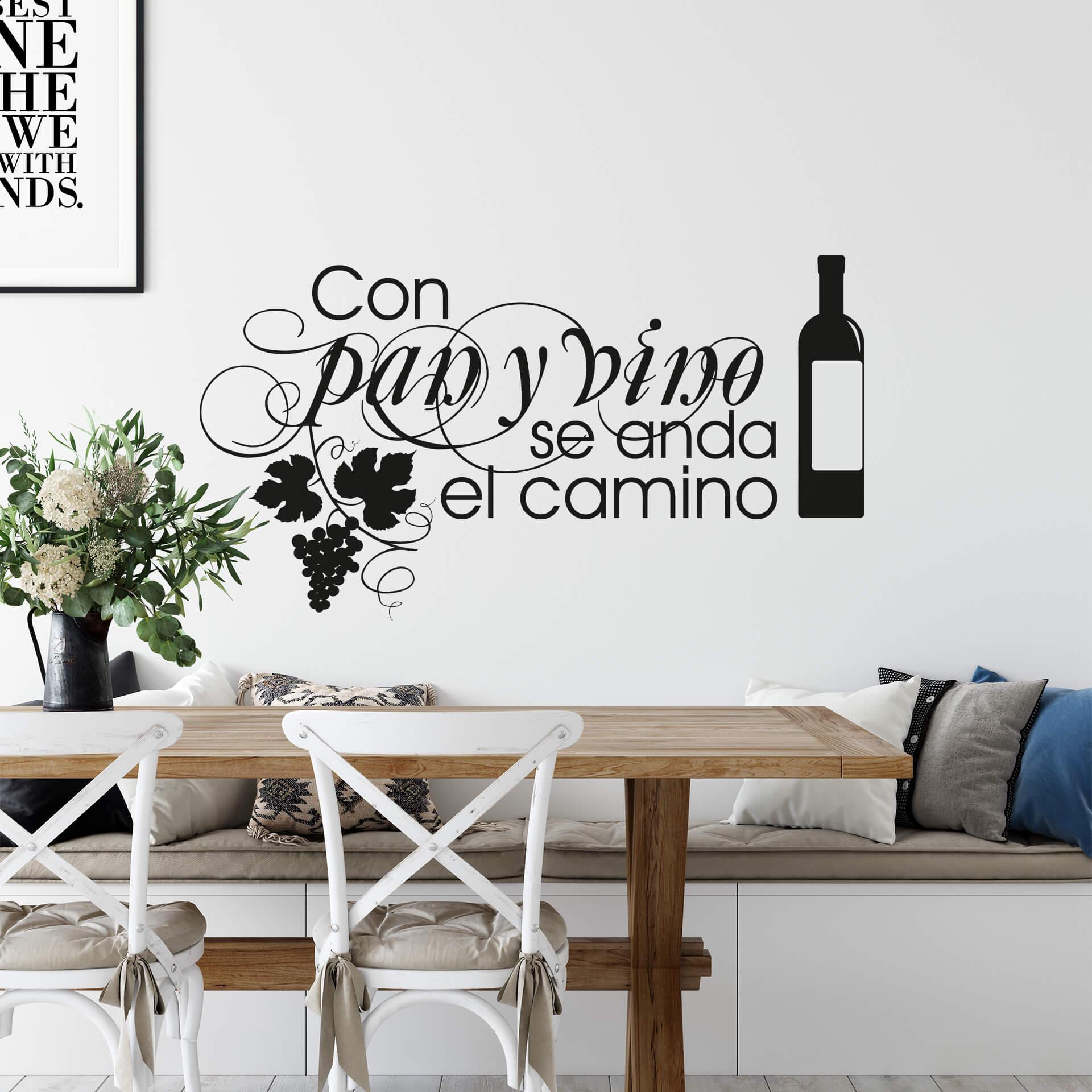Con pan y vino se anda el camino