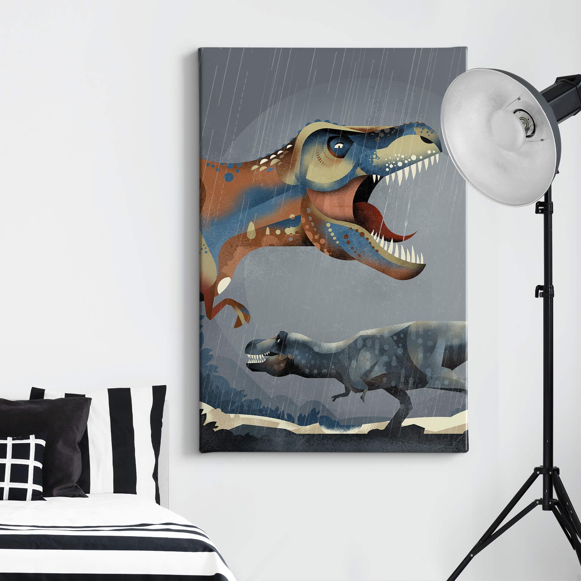 Leinwandbild Braun - T-Rex