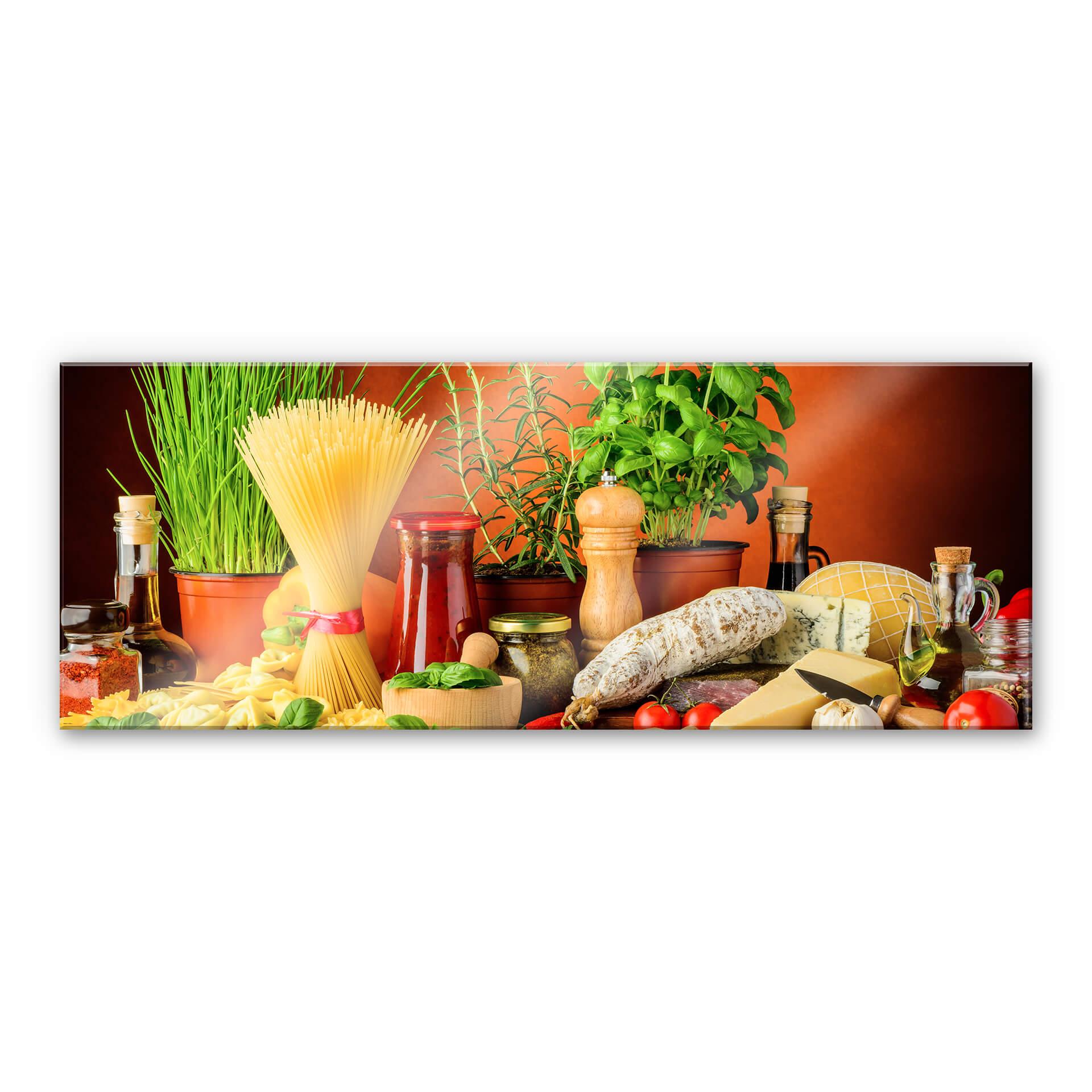 Akrylbillede Italiensk madlavning - Panorama
