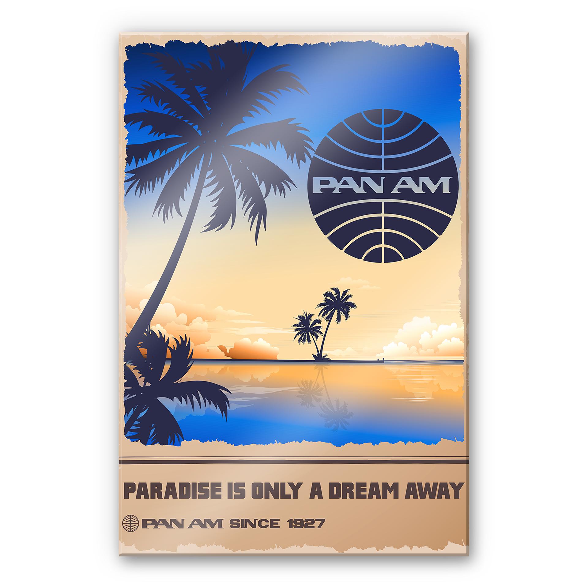 Akrylbillede PAN AM - Drøm i paradis