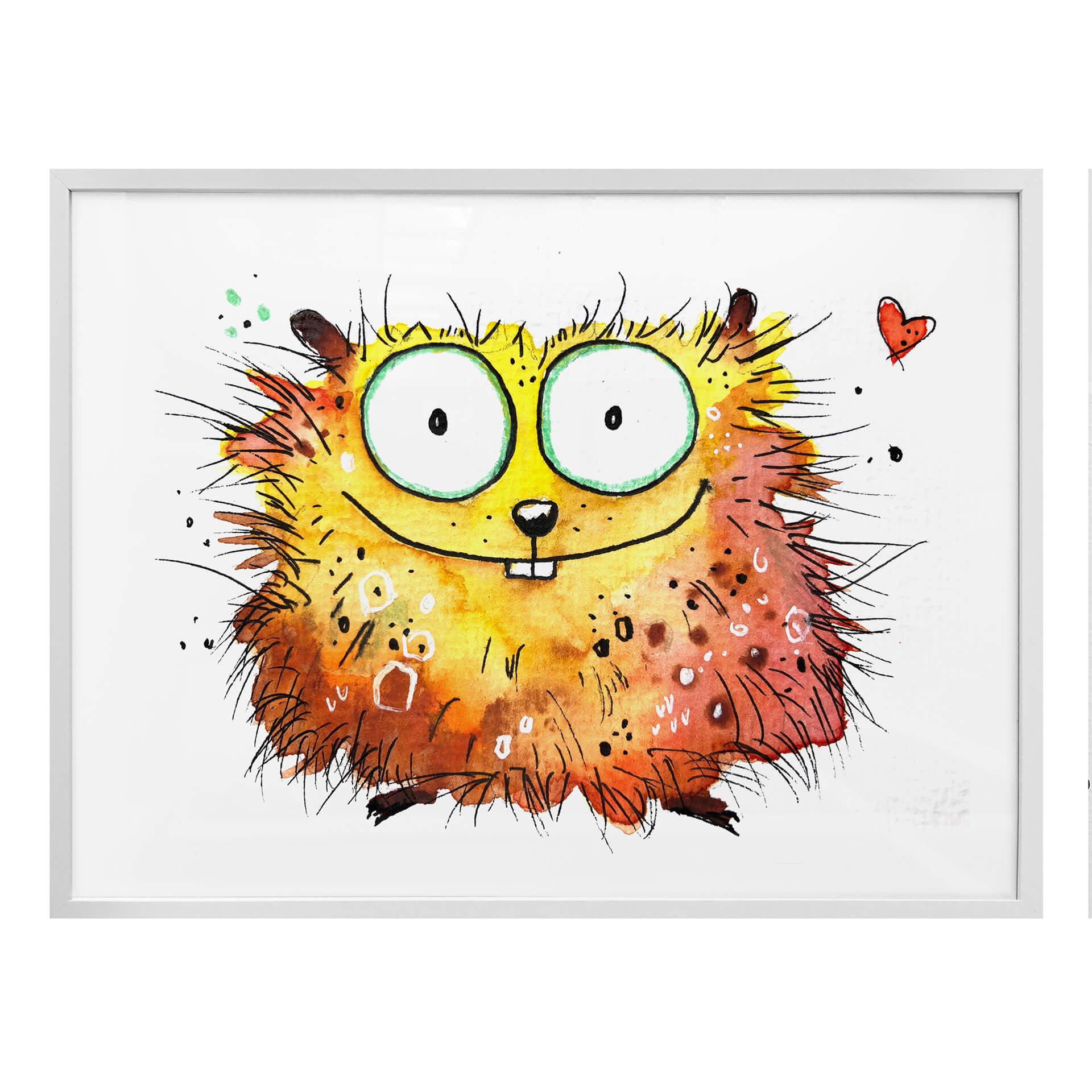 Poster Hagenmeyer - Hamster heureux