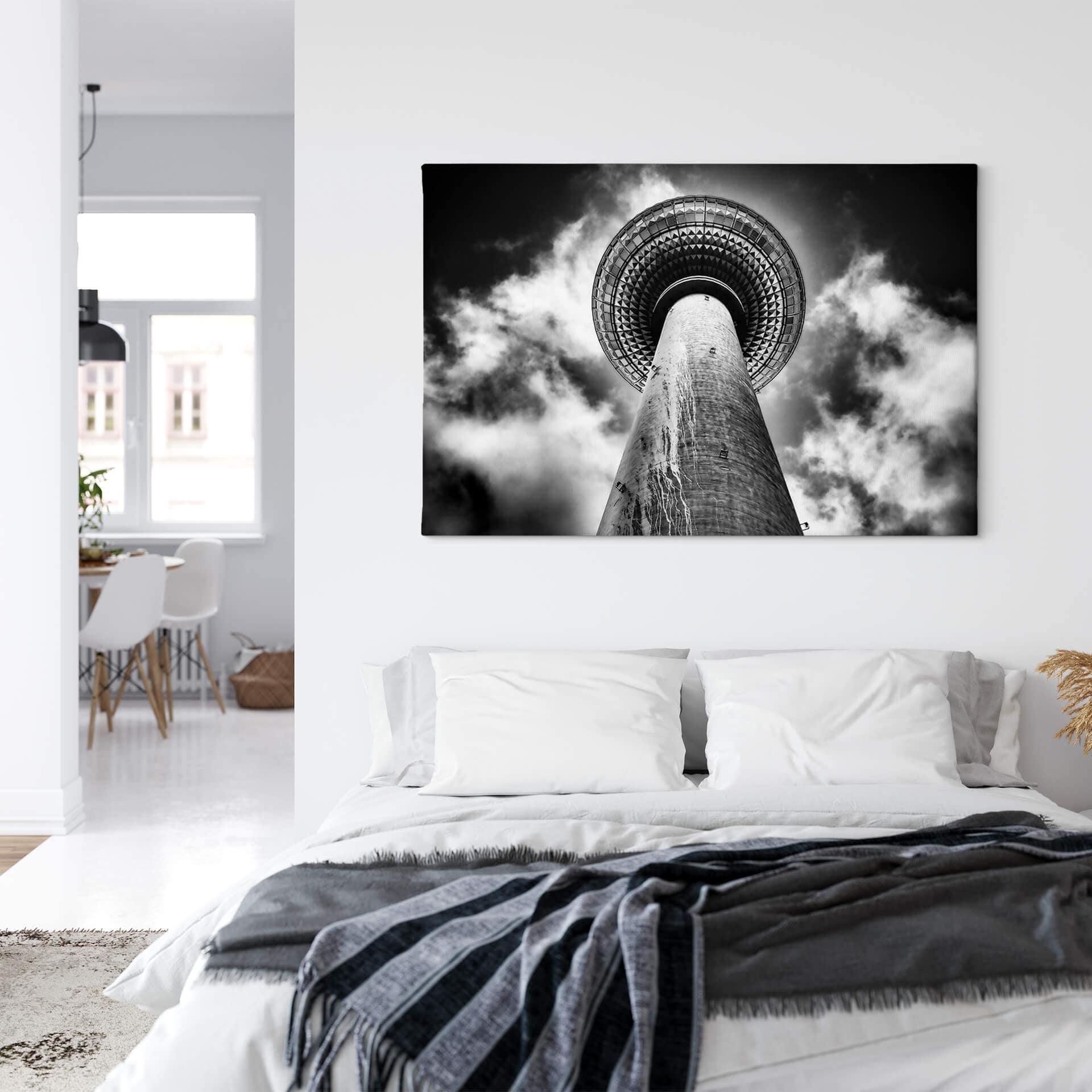Lienzo marrón - Torre de televisión de Berlín