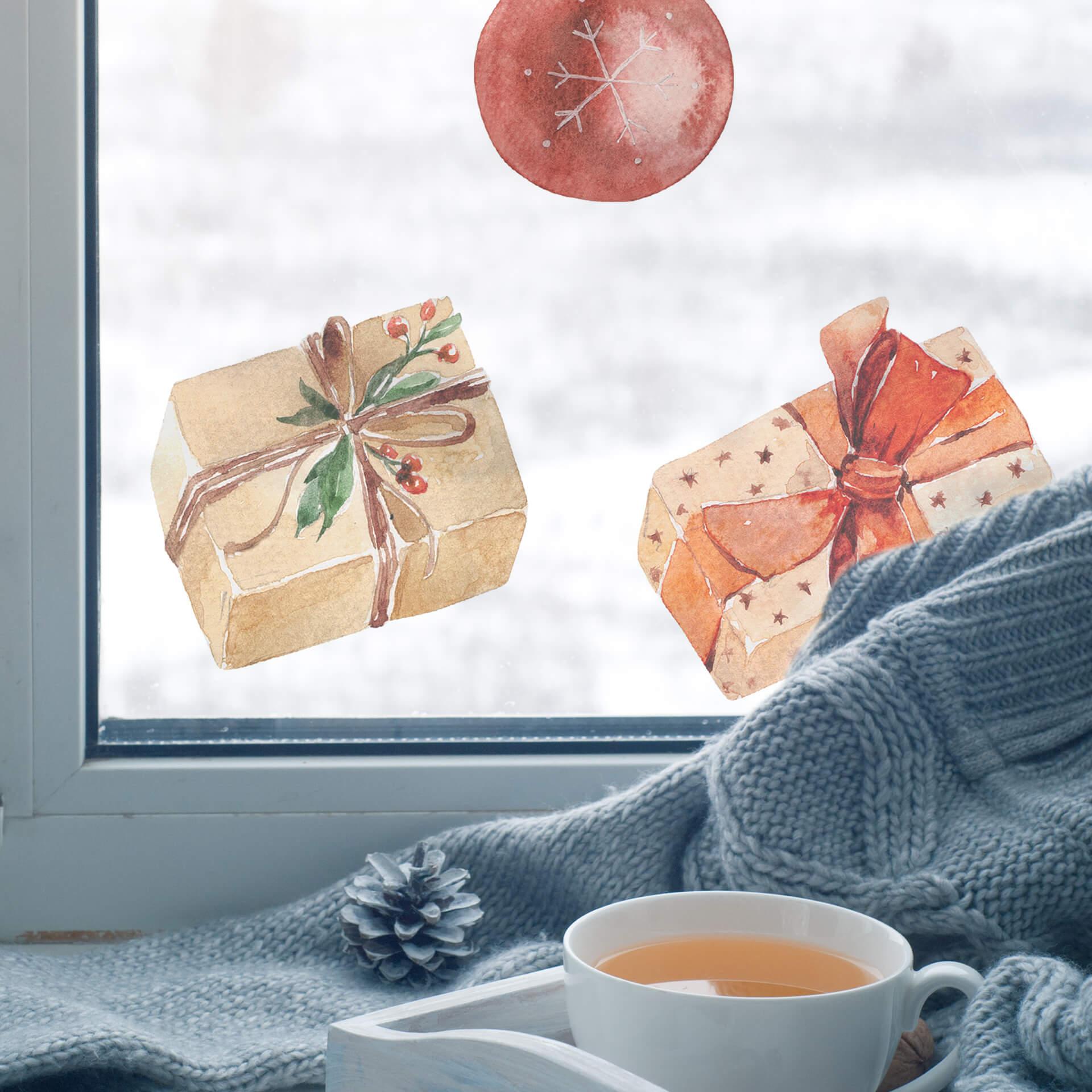 Raamfolie Stickerset Christmas Time (20-delig)
