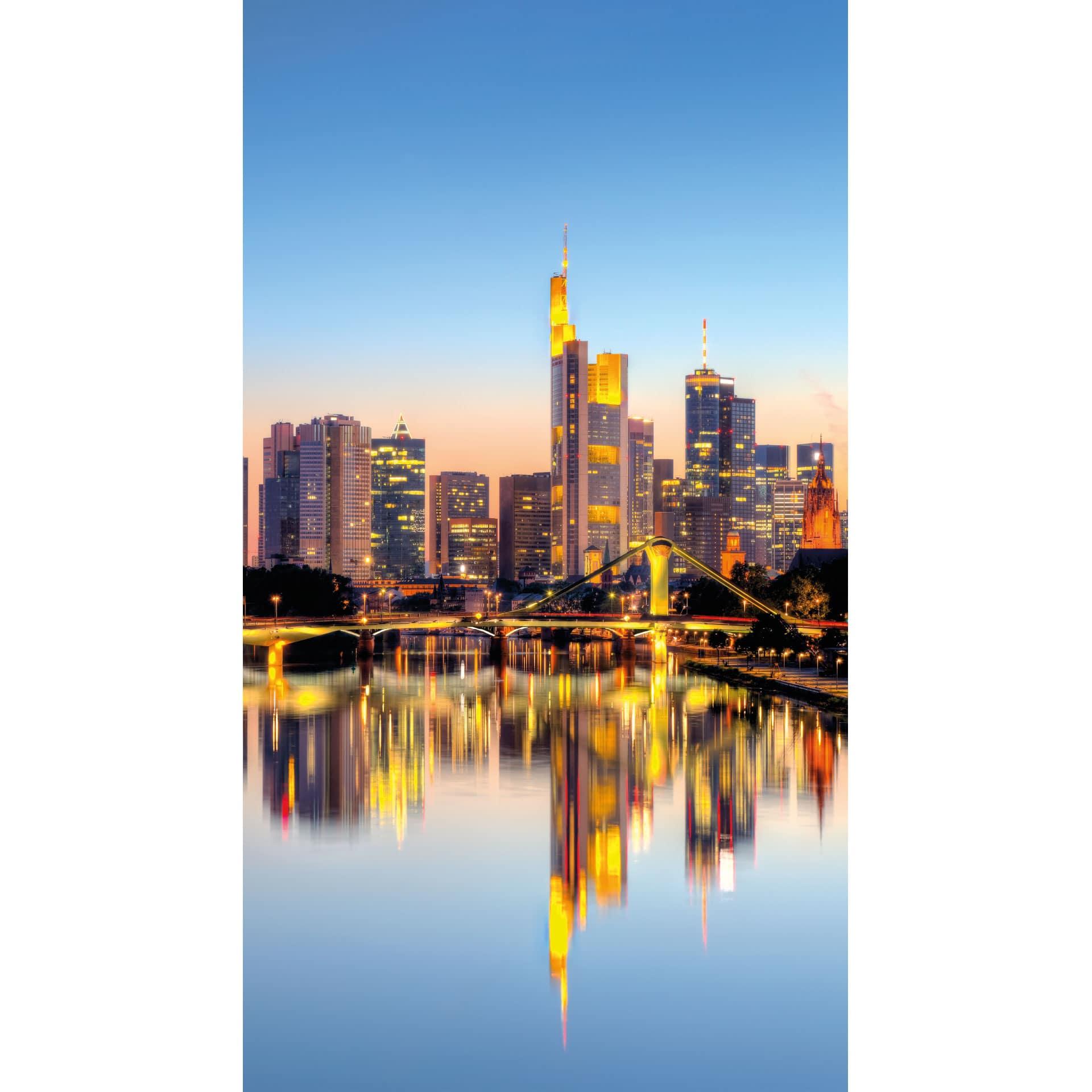Fotobehang Avond in Frankfurt