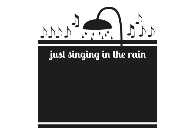Decoración de ventanas Cantando bajo la lluvia
