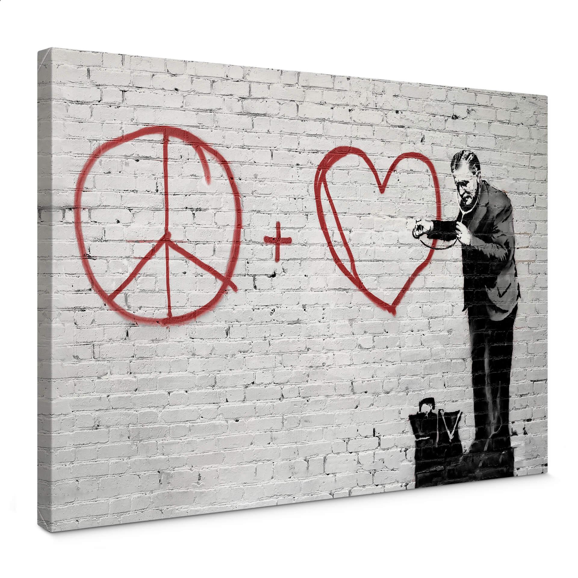 Canvasbillede Banksy - Peaceful Hearts Doctor