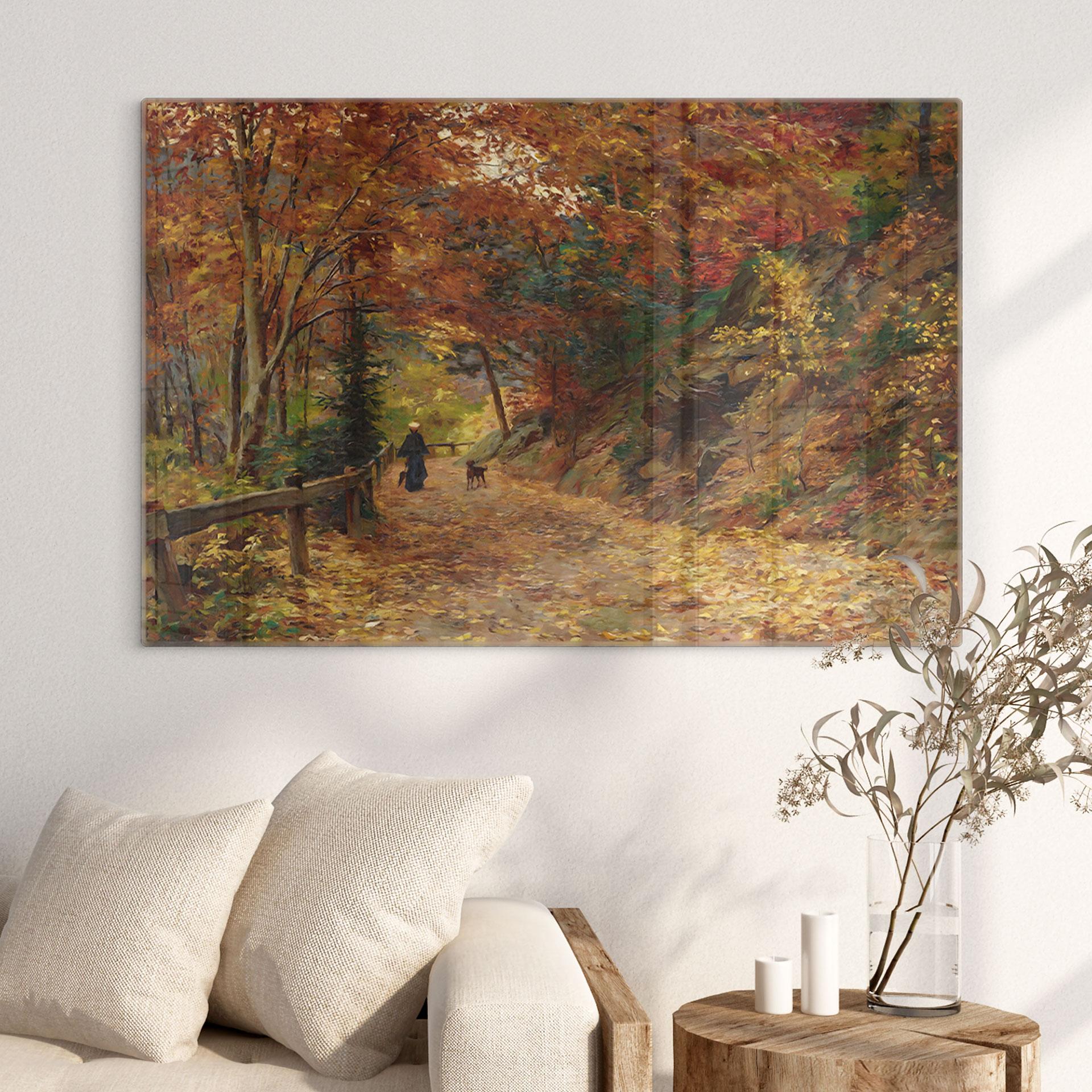 Glasbild Wisinger-Florian - Fallendes Laub