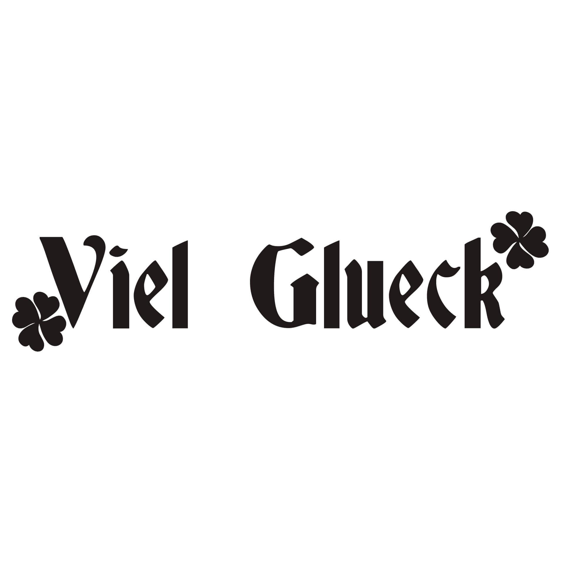 Wandtattoo Viel Glück
