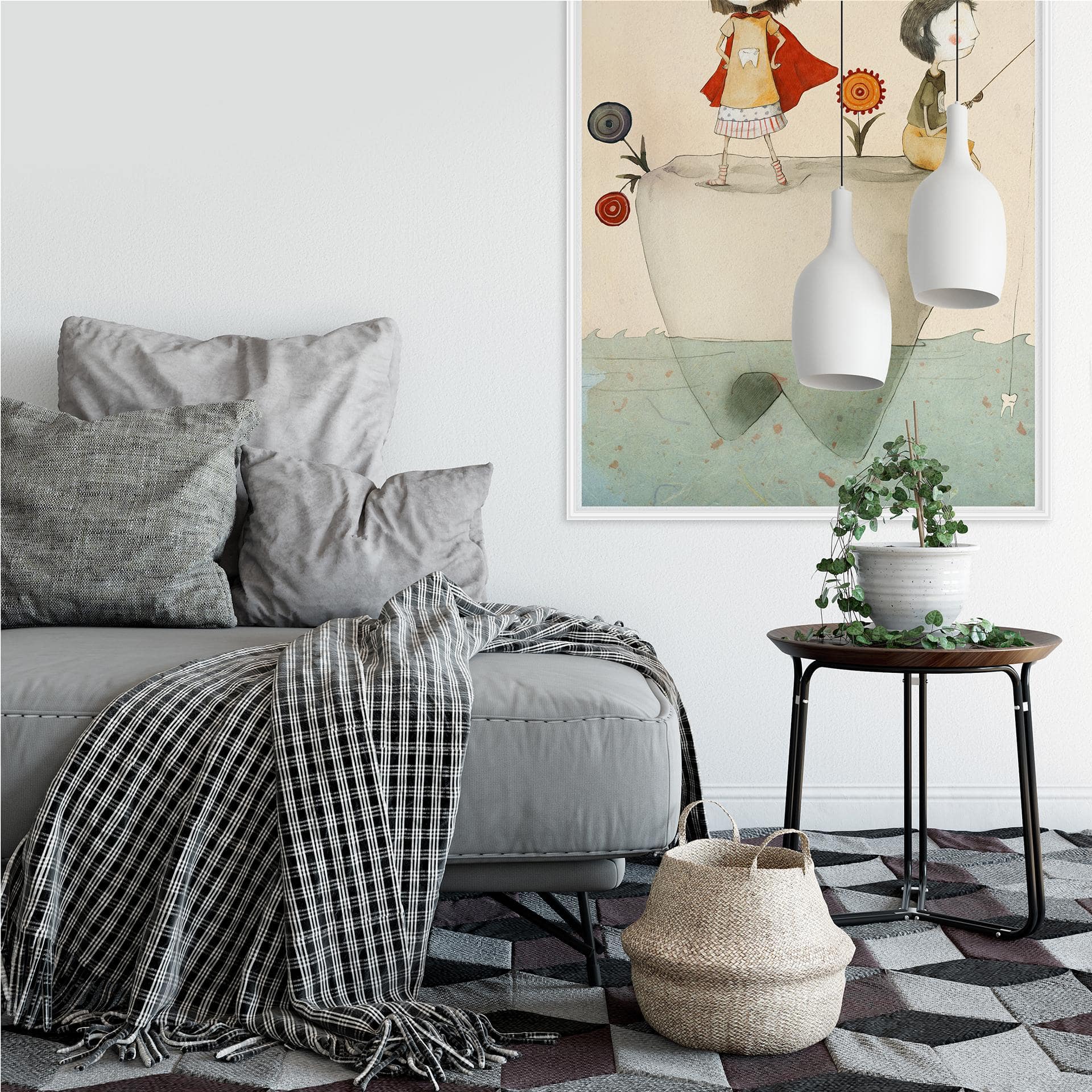 Muurprints Loske - Kies