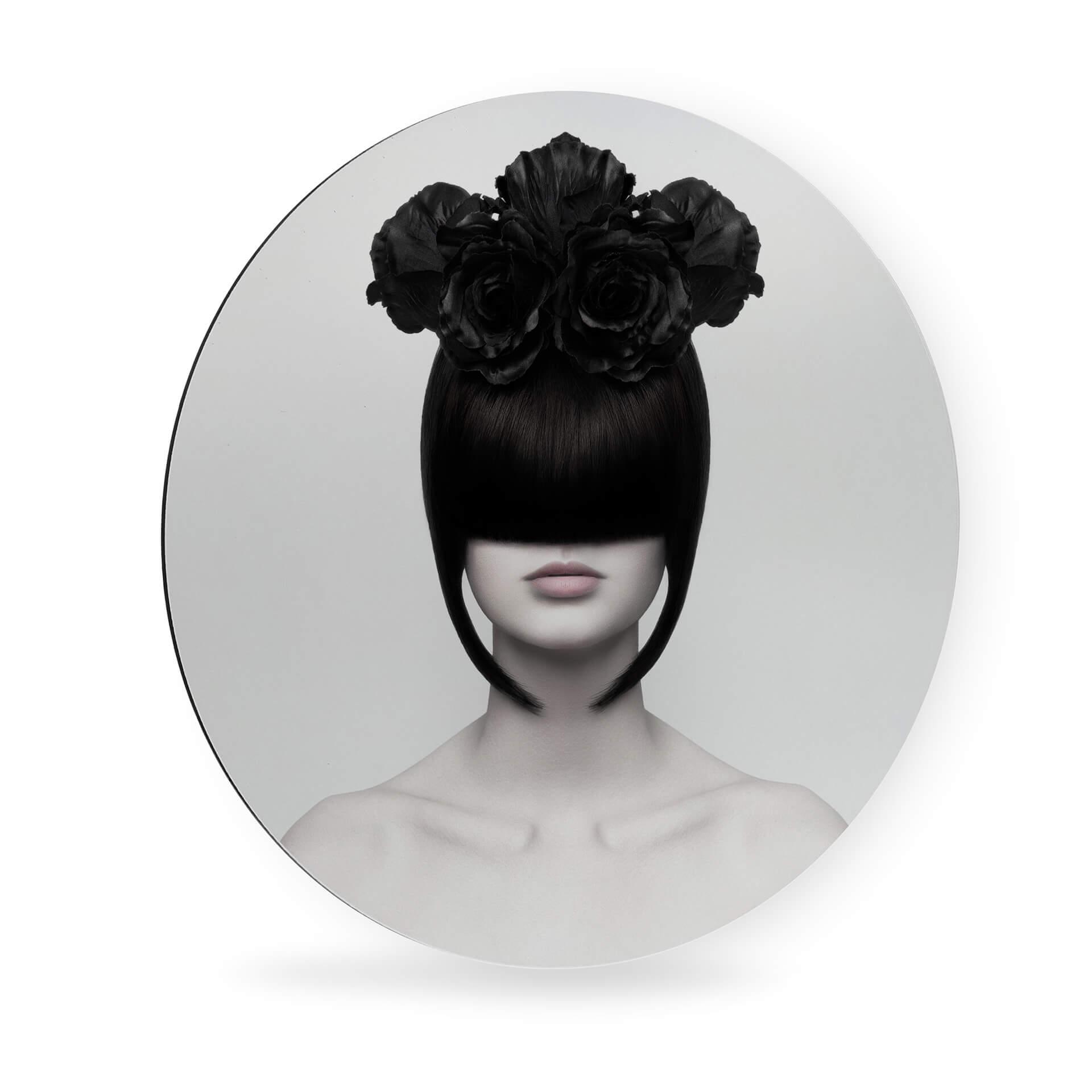 Alu-Dibond Nemcekova - Black - tondo