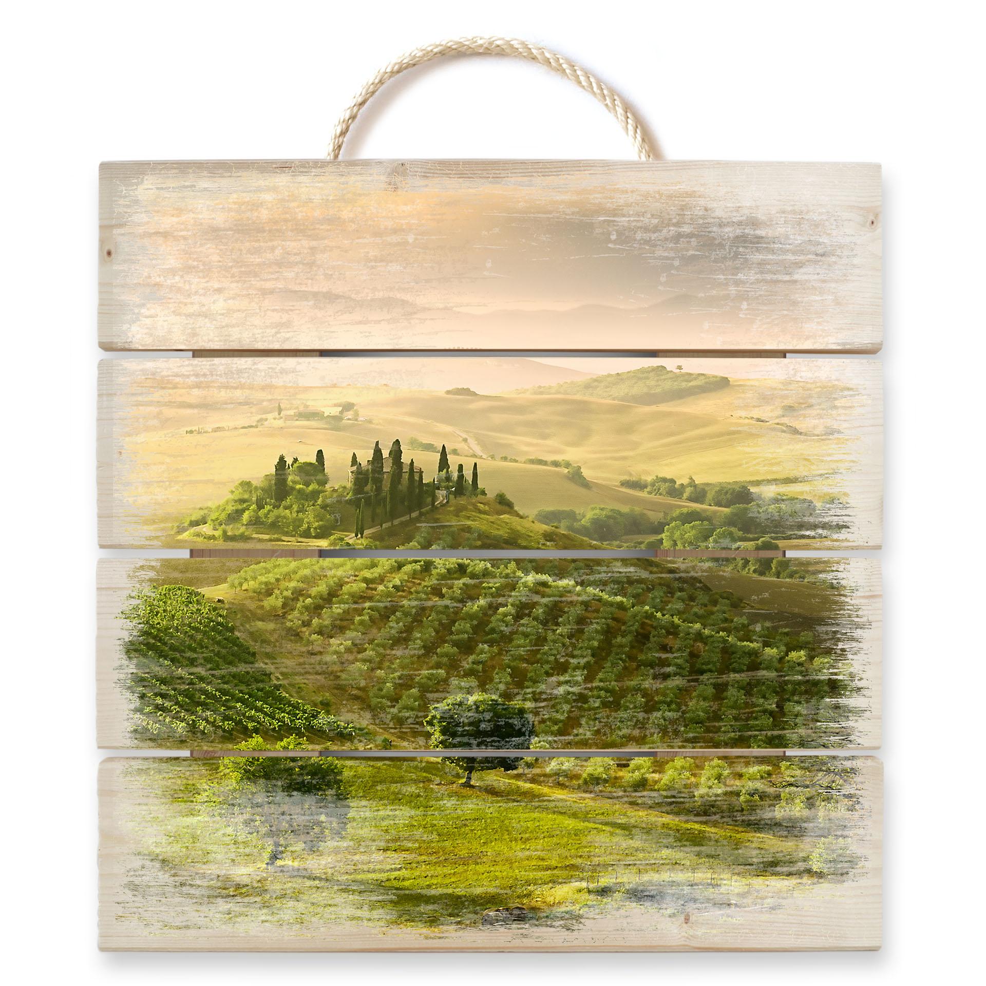 Obraz drewniany Bratkovic - Podere Belvedere - 40x41,5 cm
