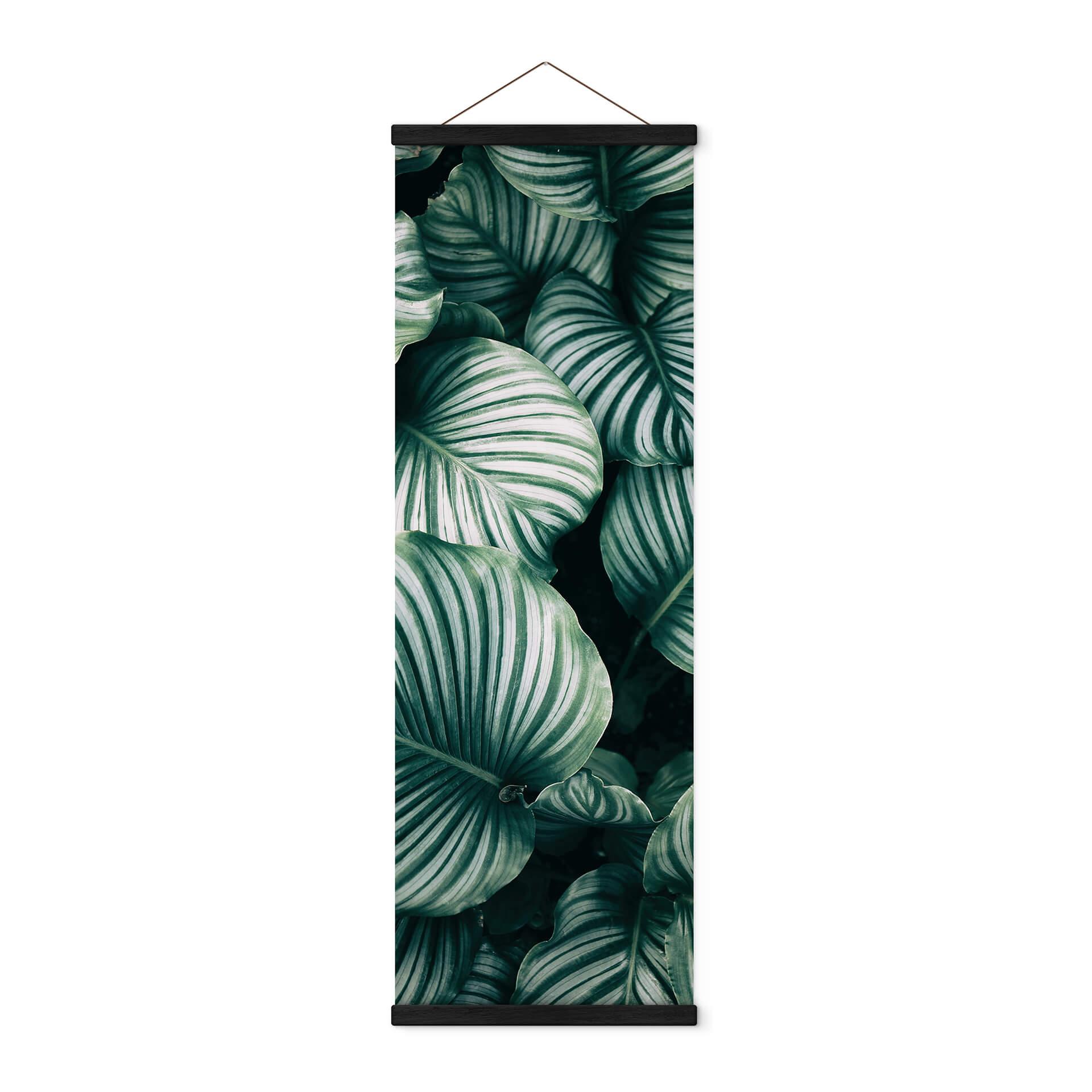 Tekstil plakat fra Urban Jungle - Calathea Orbifolia