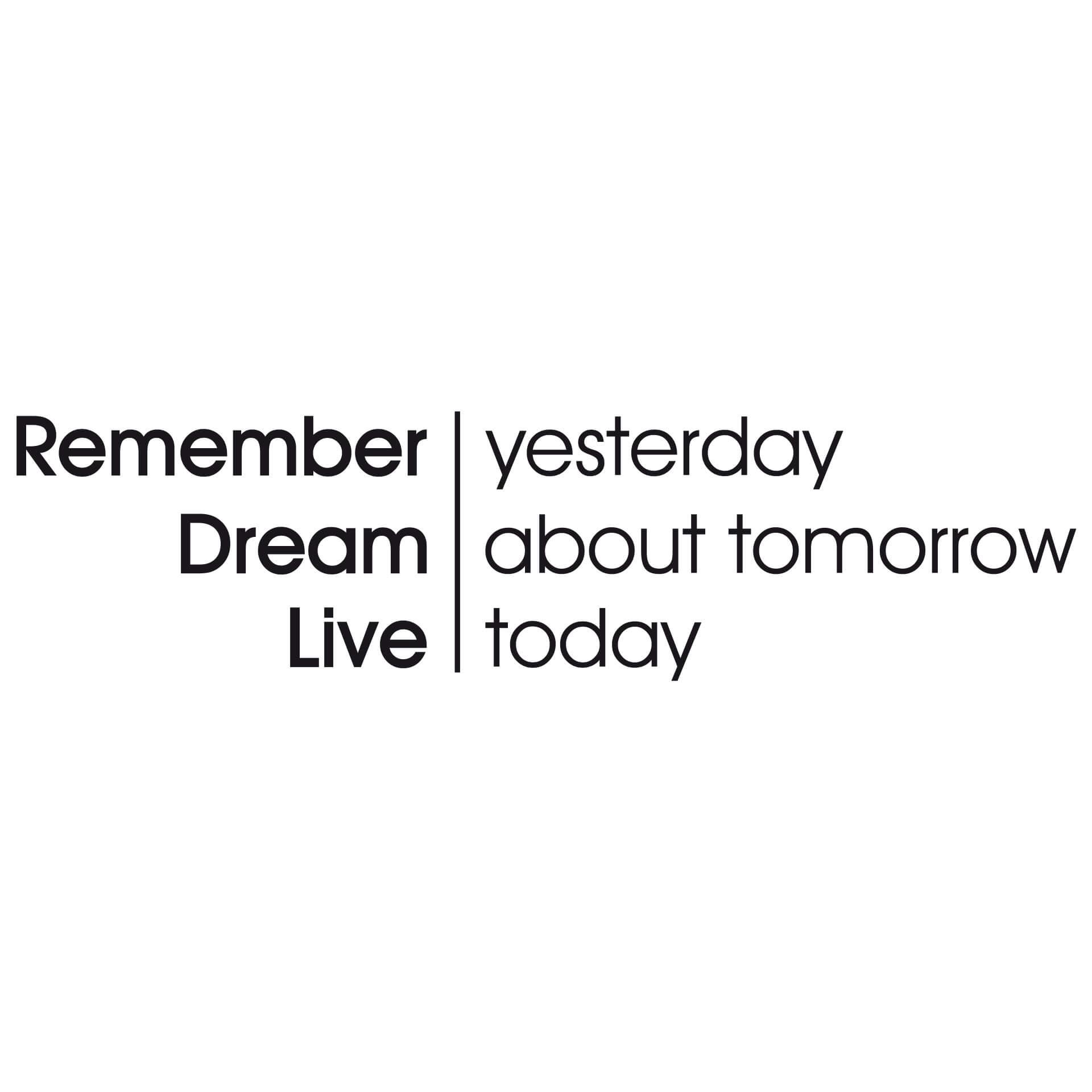 Adesivo murale - Remember Dream Live