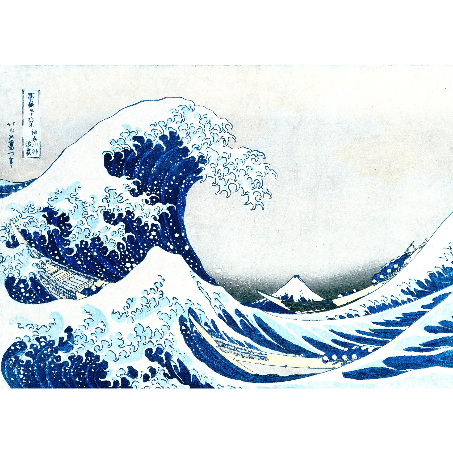 Fotobehang Hokusai - De Grote Golf