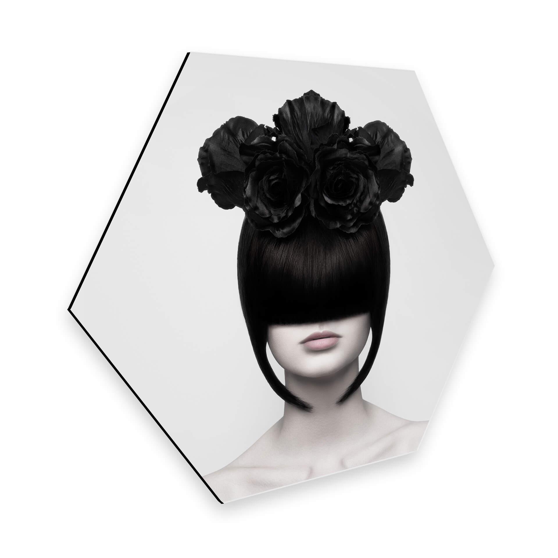 Hexagon - Alu-dibond - Nemcekova - Black Widow