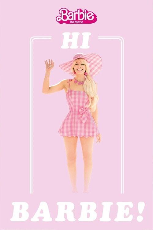 Poster, Film Poster Barbie Movie - Hi Barbie 61x91,5 cm