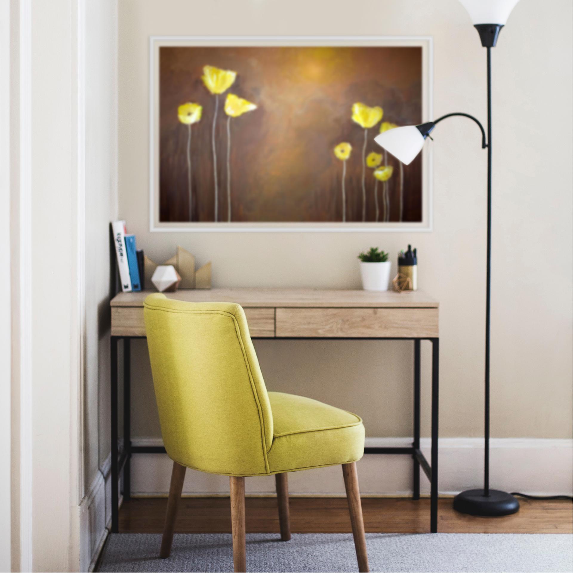 Wallprint W - Melz - Gelber Mohn