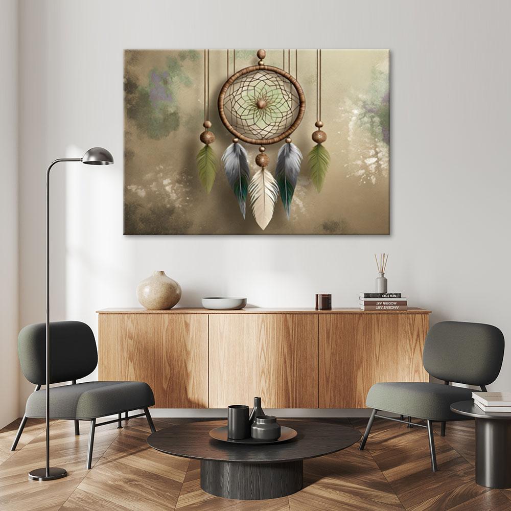Leinwandbild Boho Traumfänger