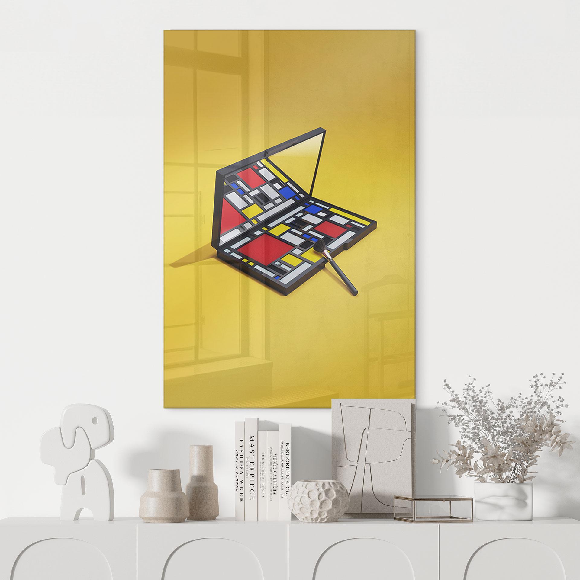 Akrylbillede Make-up palet i stil med Piet Mondrian - Pozdniakov
