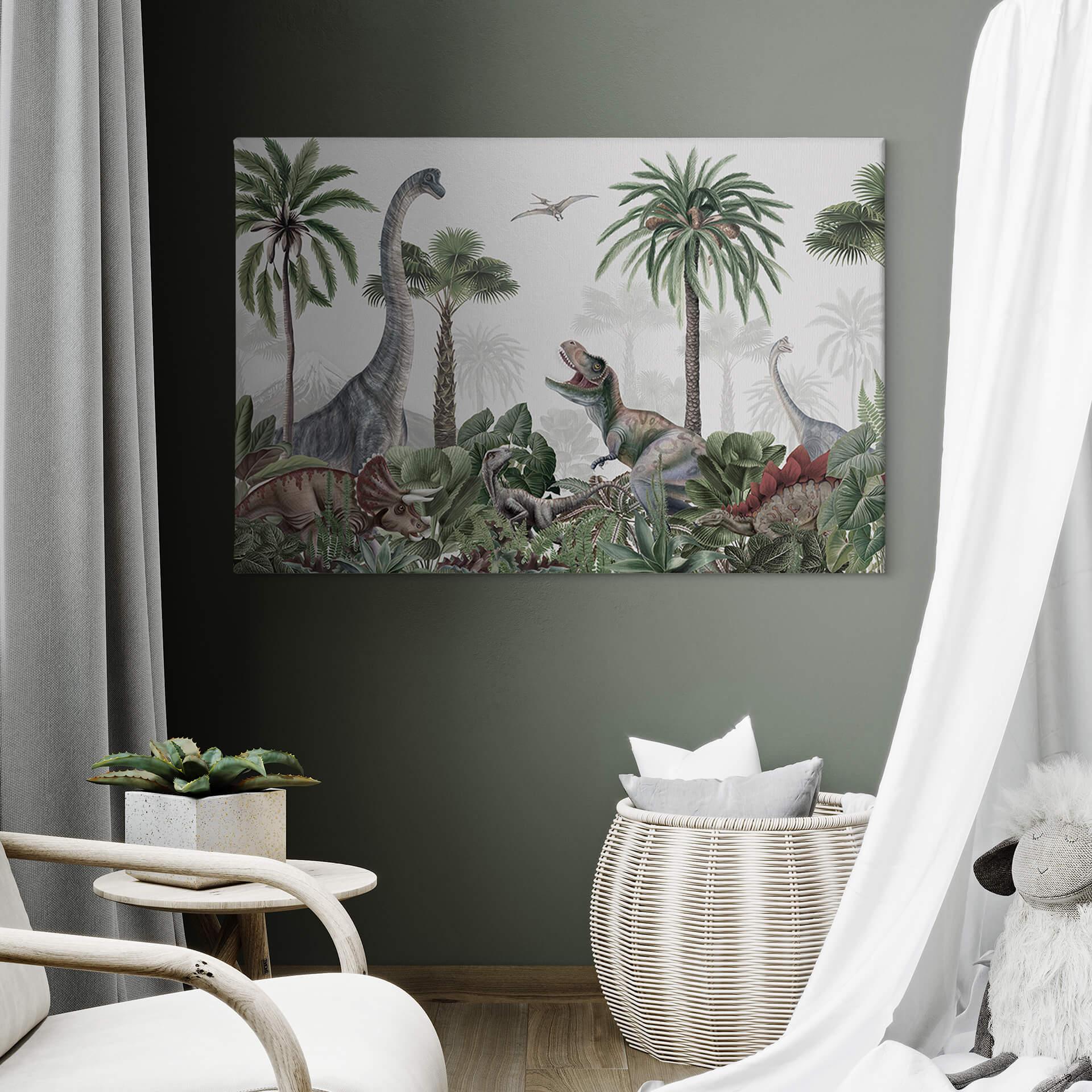 Canvas Kikki Belle - Dino Avontuur