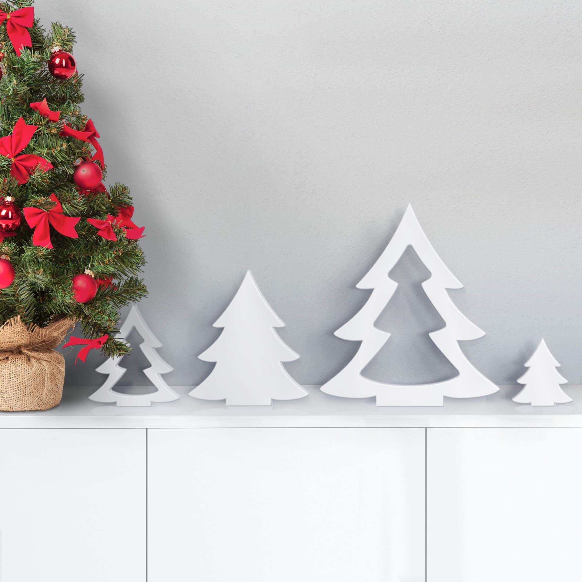 Letra decorativa 3D Árbol de Navidad (4 piezas)