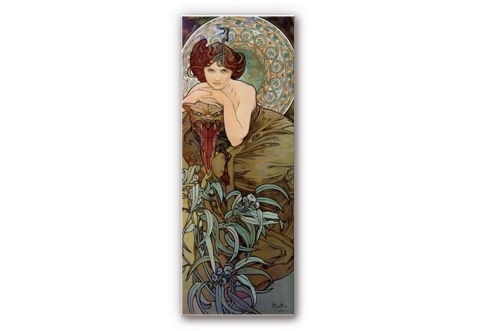 Tableau Forex - Mucha - Pierres précieuses : émeraude