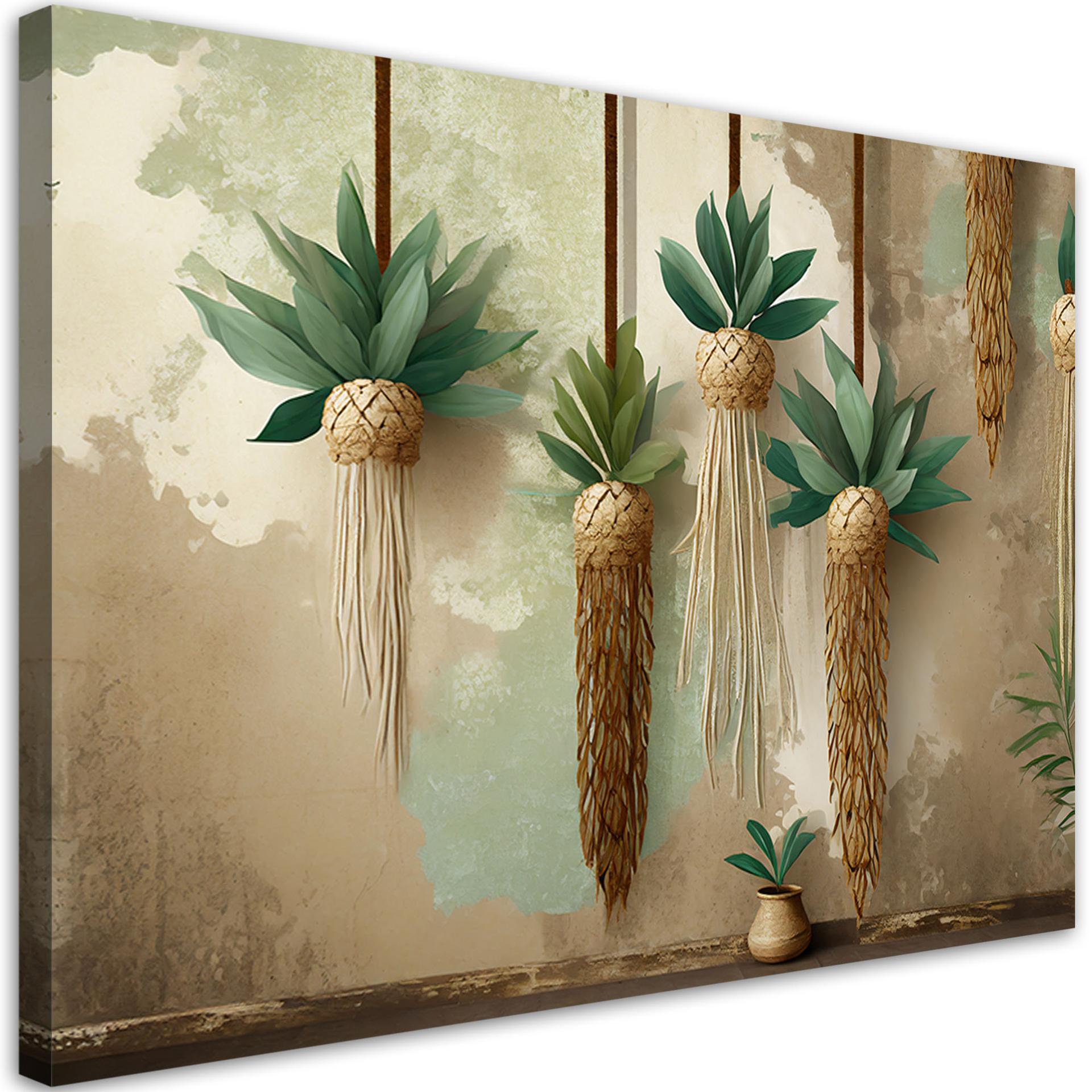 Canvasbillede, Hængende planter i boho-stil
