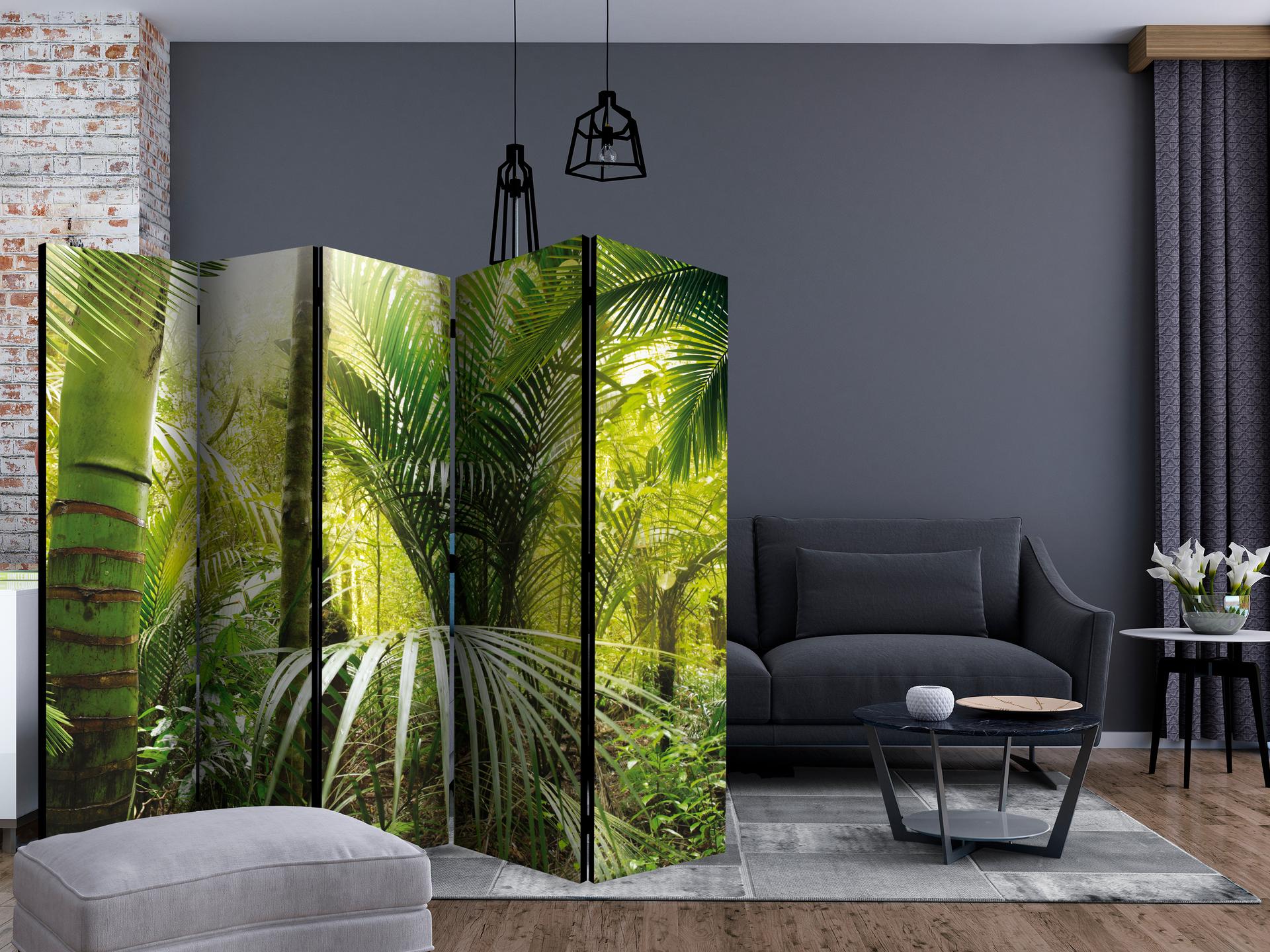 Divisorio - Vicolo verde , 5 pezzi - 225x172 cm