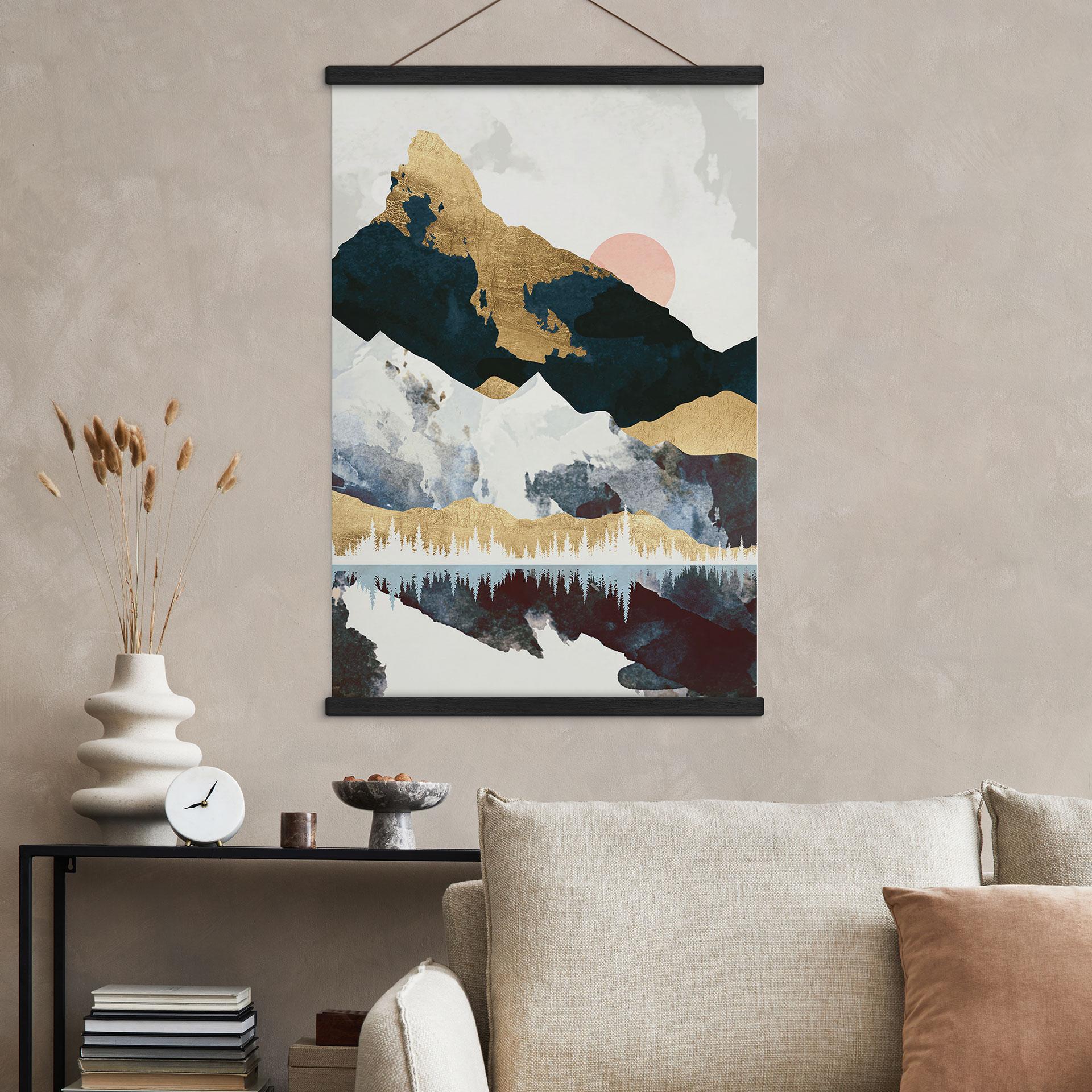 Tekstil plakat Refleksion af et vinterlandskab - SpaceFrog Designs