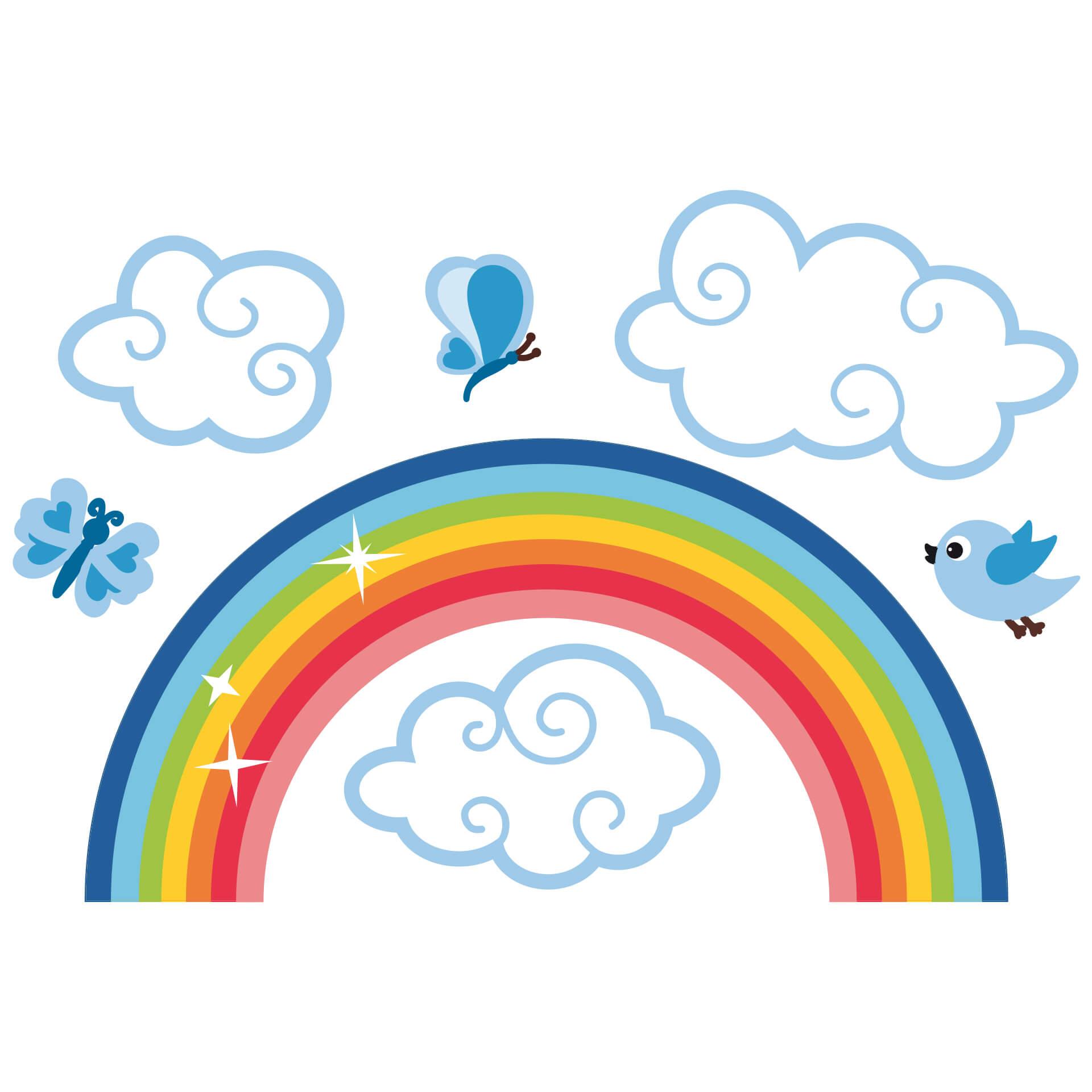 Wandtattoo Regenbogen für Jungs
